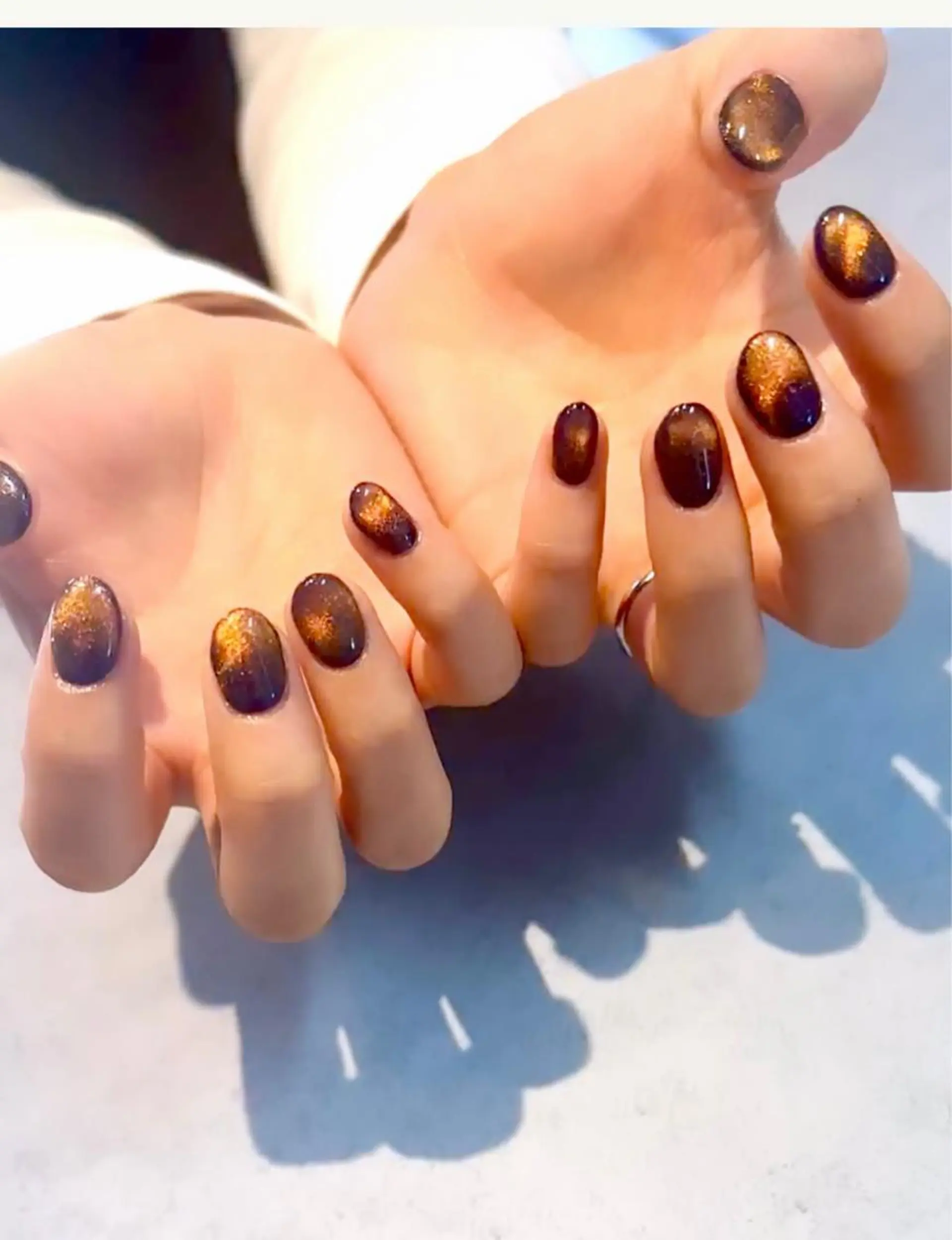 ネイル マグネットネイル ワンカラーネイル ハンドネイル Baden Nail ﾊﾞ-ﾃﾞﾝ ﾈｲﾙのネイルデザイン