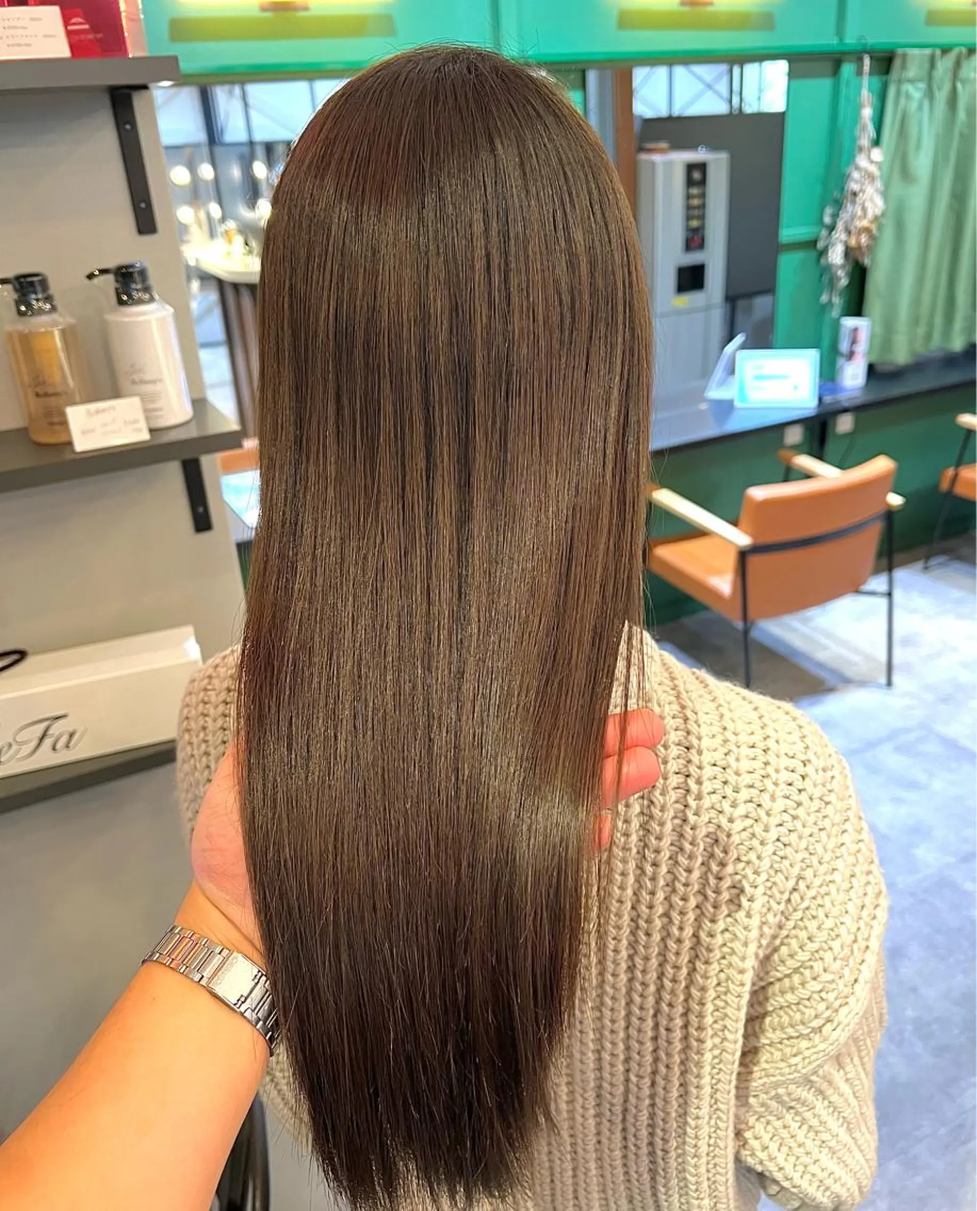 ロング カラー カット ヘアカラー トリートメント 酸性ストレート/ブリ ーチなし/中村 匠のヘアスタイル