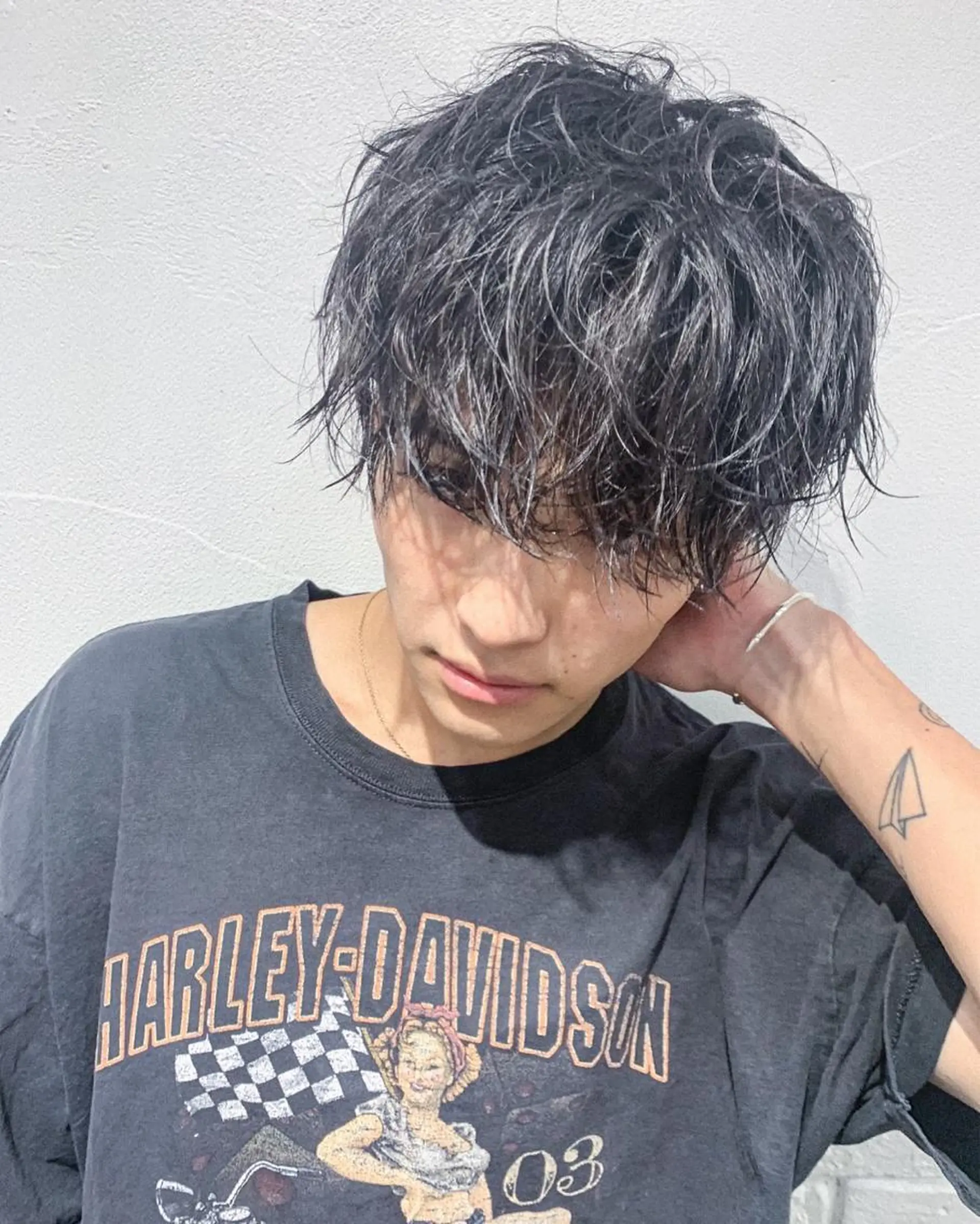 カラー パーマ メンズ メンズパーマ カット パーマ トリートメント ヘアセット 🩰nanaka 🩰のヘアスタイル