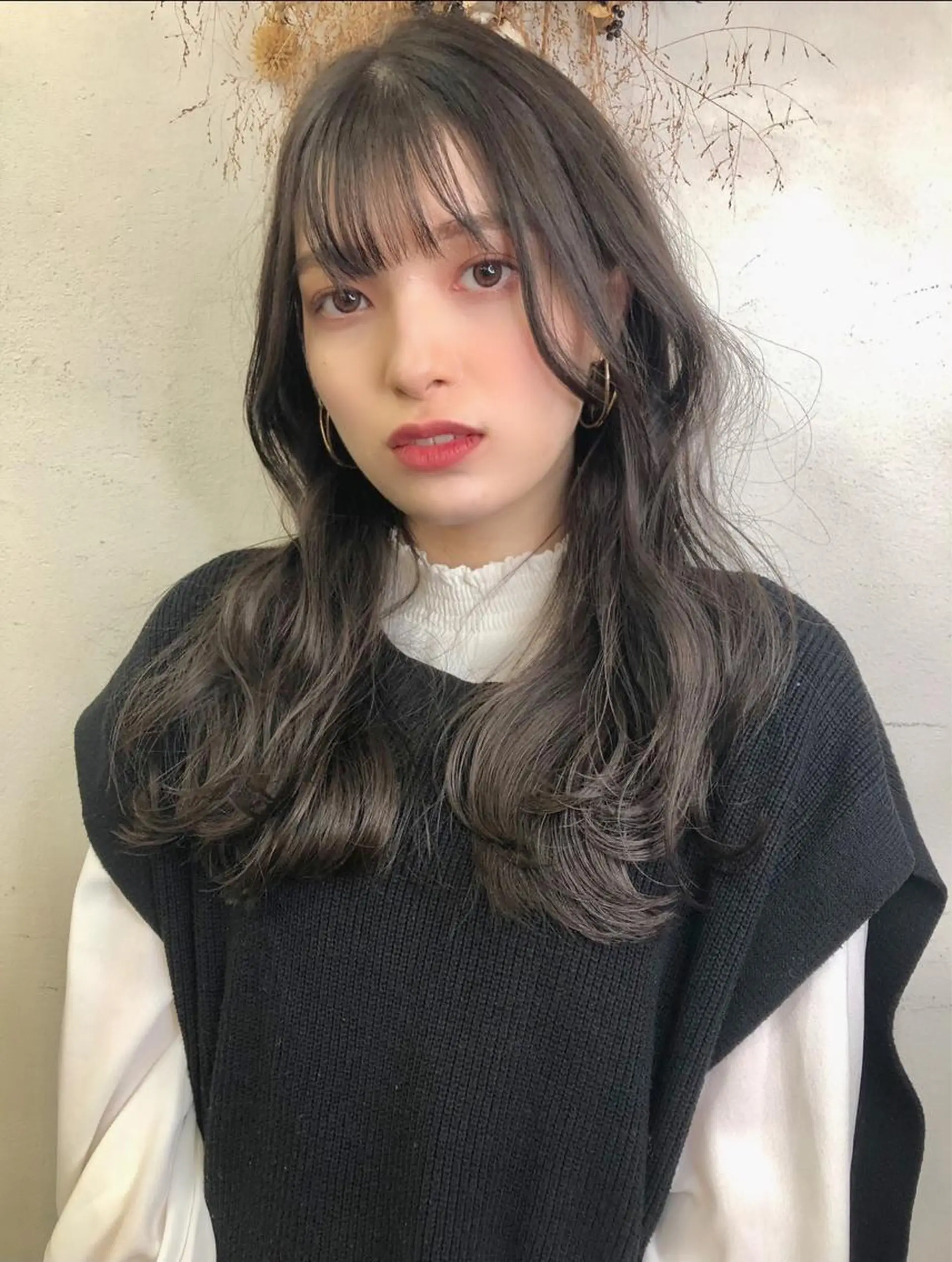 ロング レイヤーカット 【韓国ヘア×透明感 カラー】笹谷 莉未のヘアスタイル