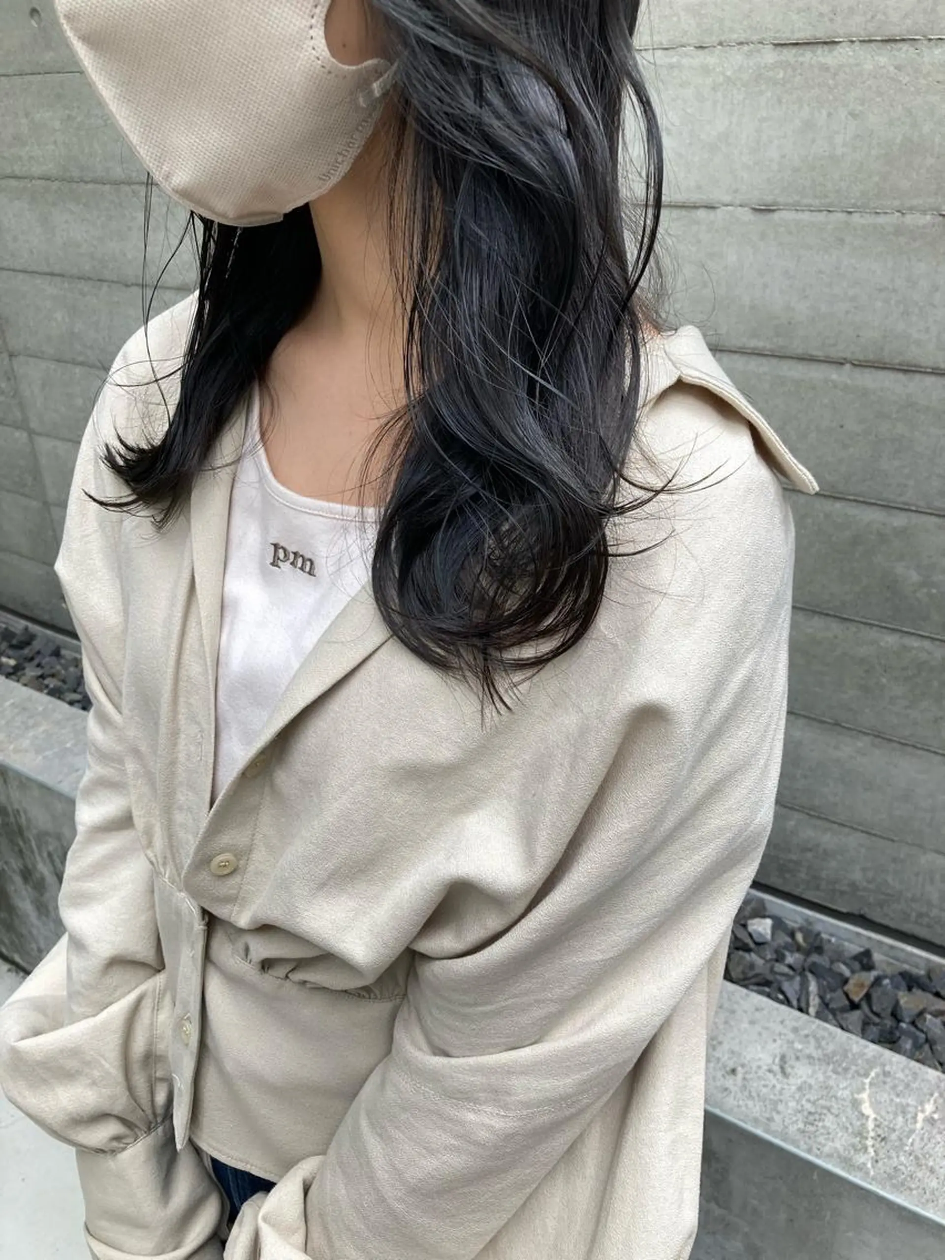 セミロング カット トリートメント ✨色持ちの良い艶 カラー✨蟹江真世のヘアスタイル