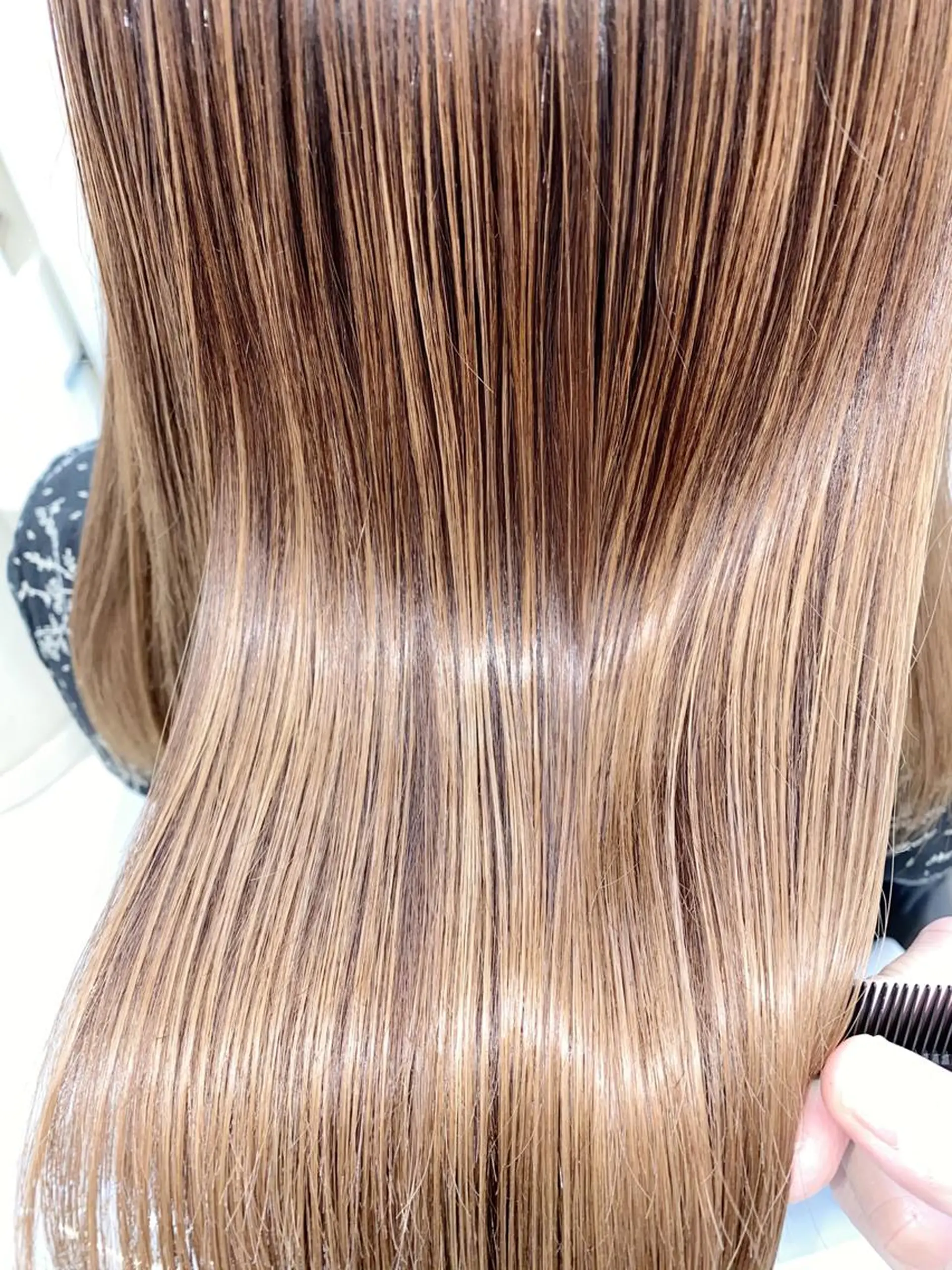 セミロング カット ヘアカラー トリートメント 縮毛矯正/髪質改善 /ブリーチ/東陽町✨のヘアスタイル