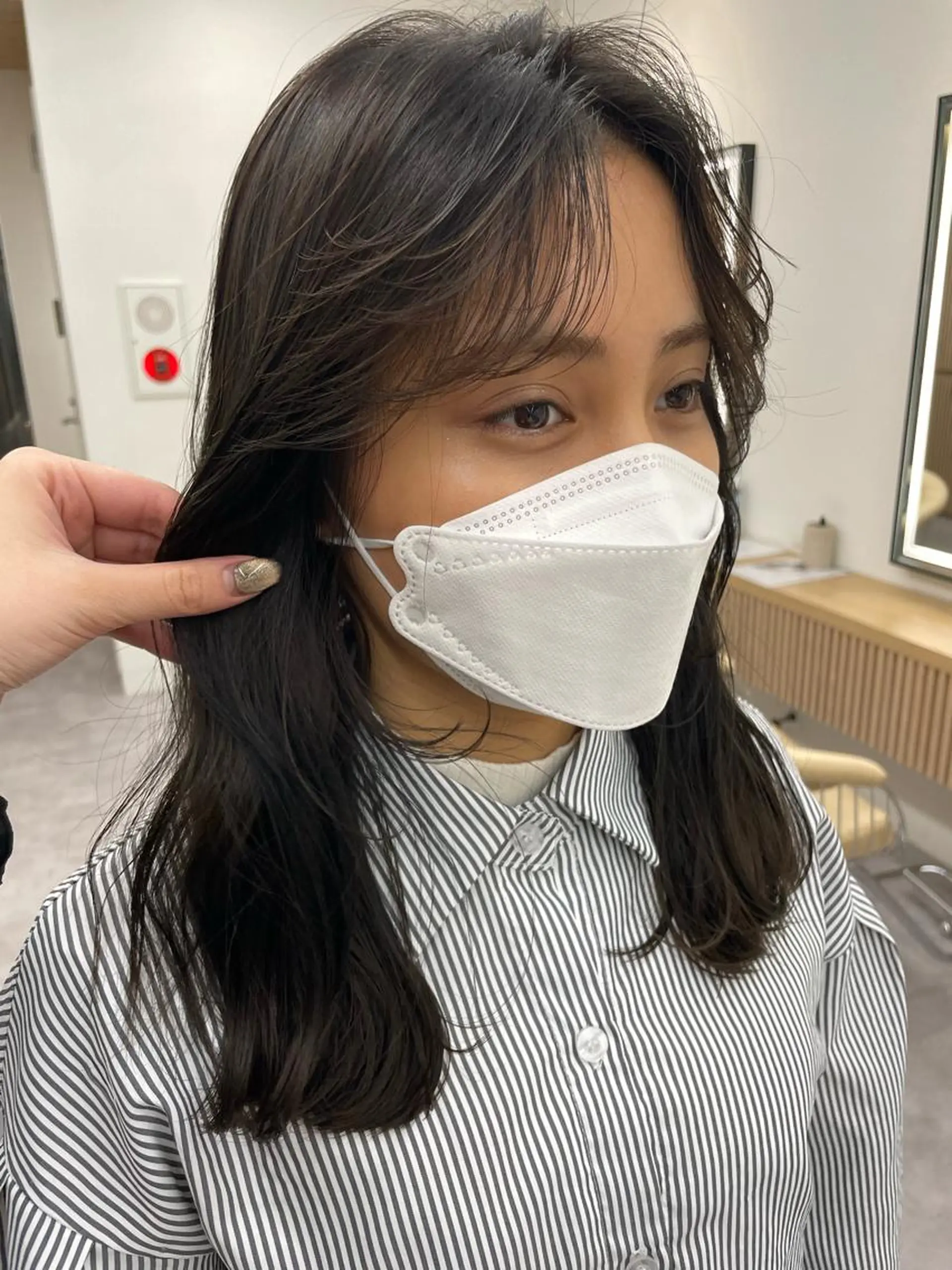 セミロング カラー パーマ ヘアアレンジ レイヤー縮毛矯正 ささきすずね💗のヘアスタイル