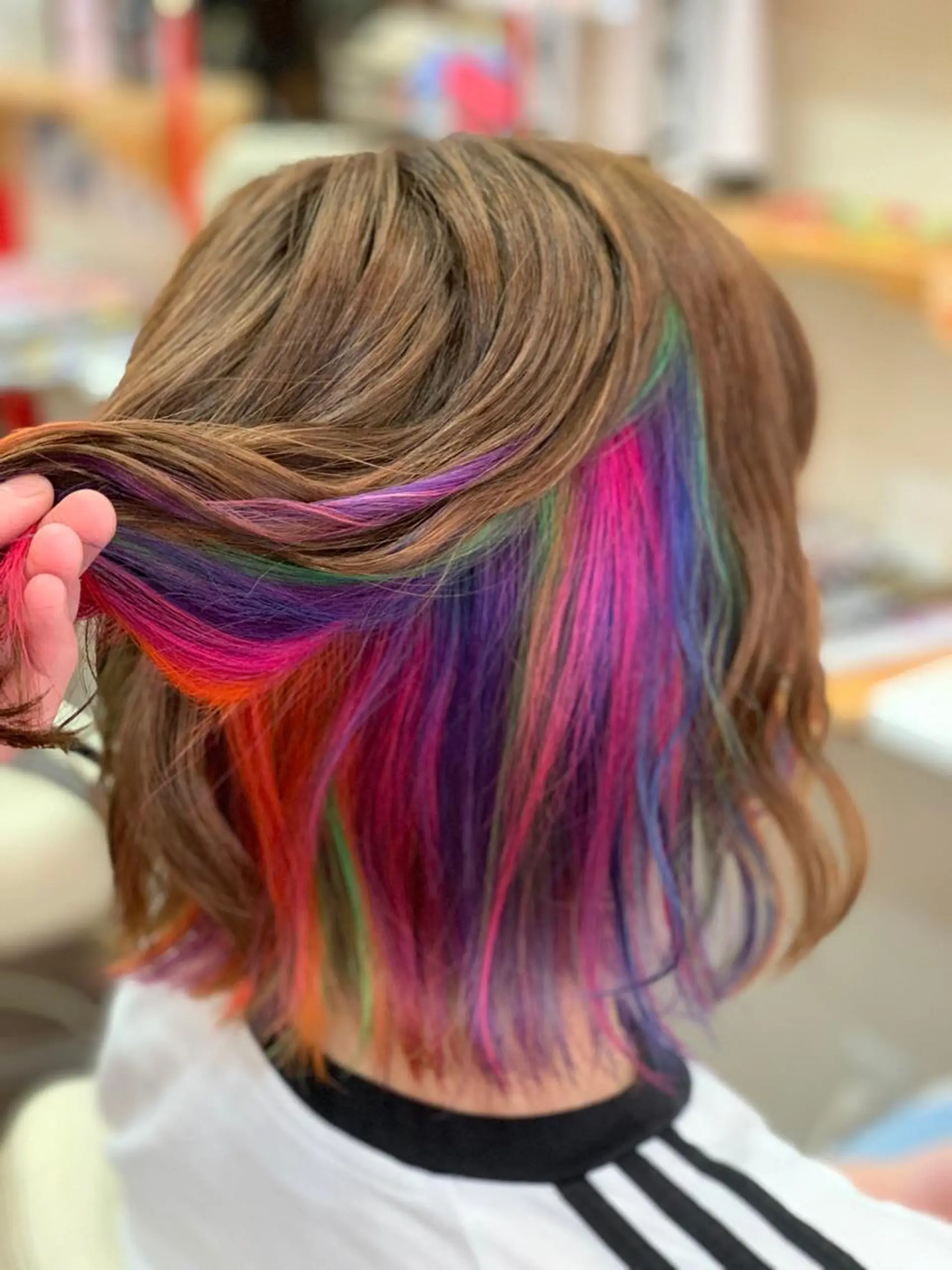 ミディアム カラー ヘアカラー たけい ゆうきのヘアスタイル