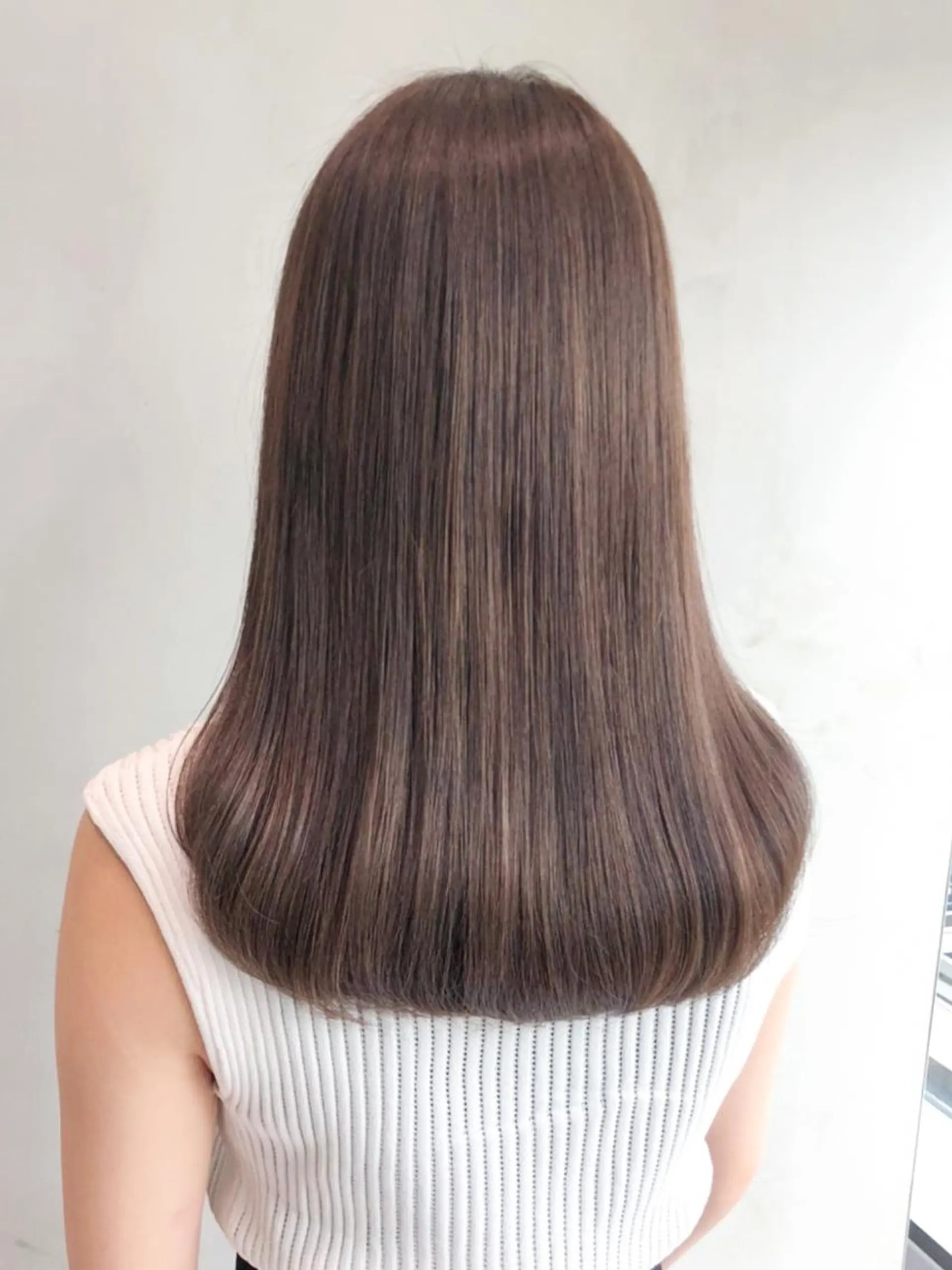 セミロング カラー パーマ ヘアアレンジ ベージュカラー ITbyALBUM 浦和店のヘアスタイル