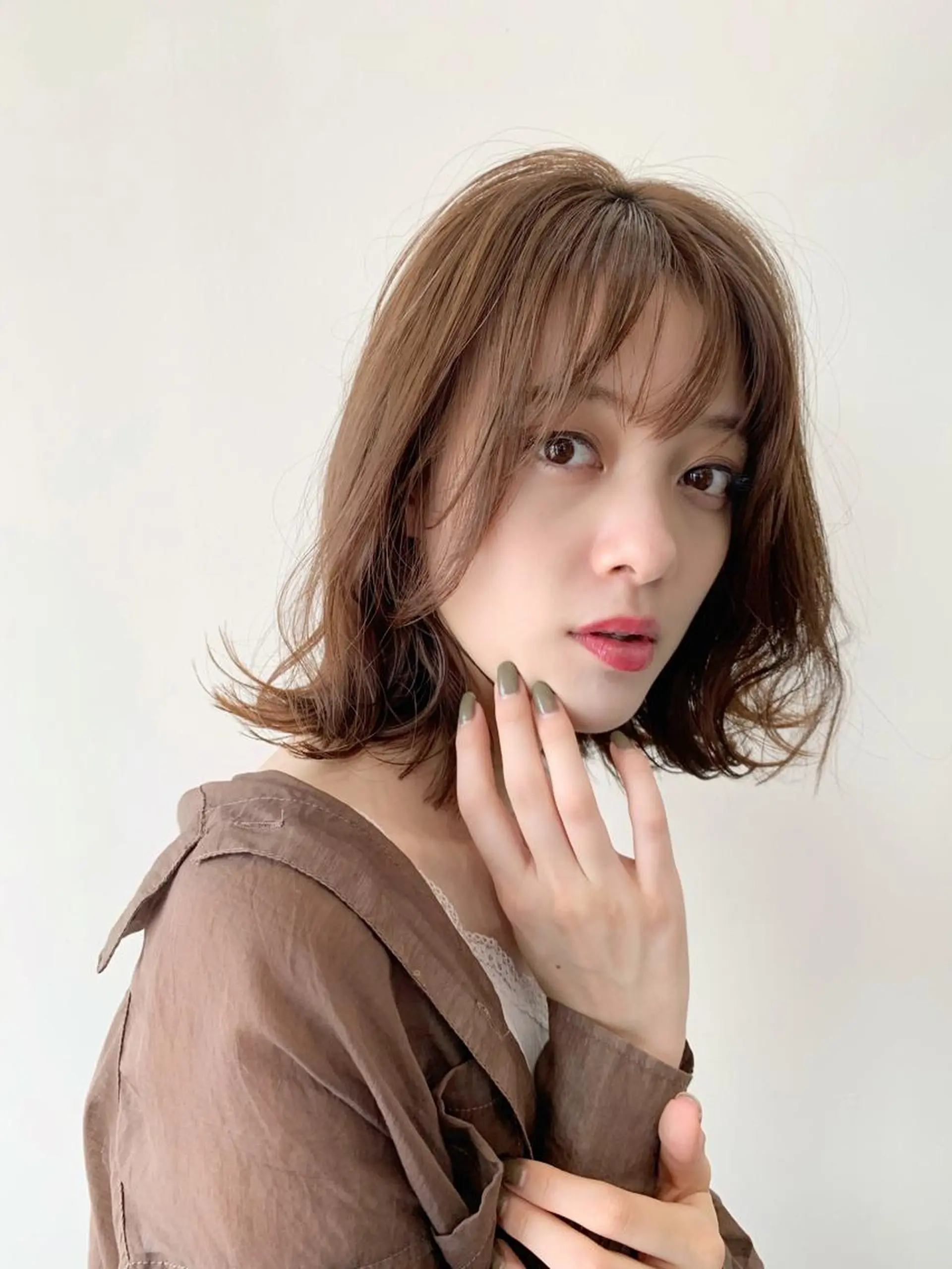 ミディアム 髪質改善×艶カラー Haruのヘアスタイル