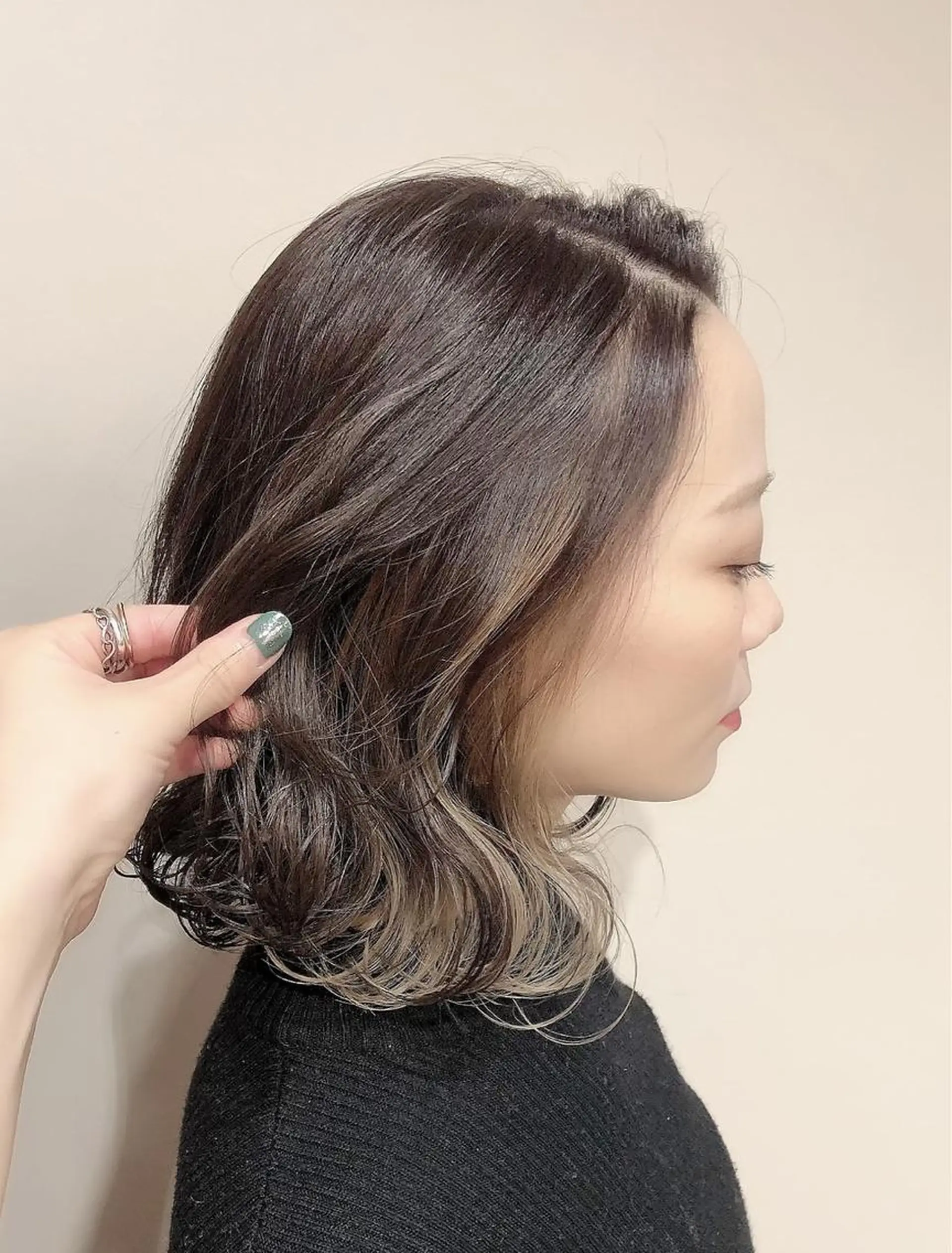 ミディアム カラー ヘアアレンジ ベージュカラー ブリーチ ケアブリーチ カシス ダブルカラー ✨🧸チバ ダイスケ🧸✨のヘアスタイル
