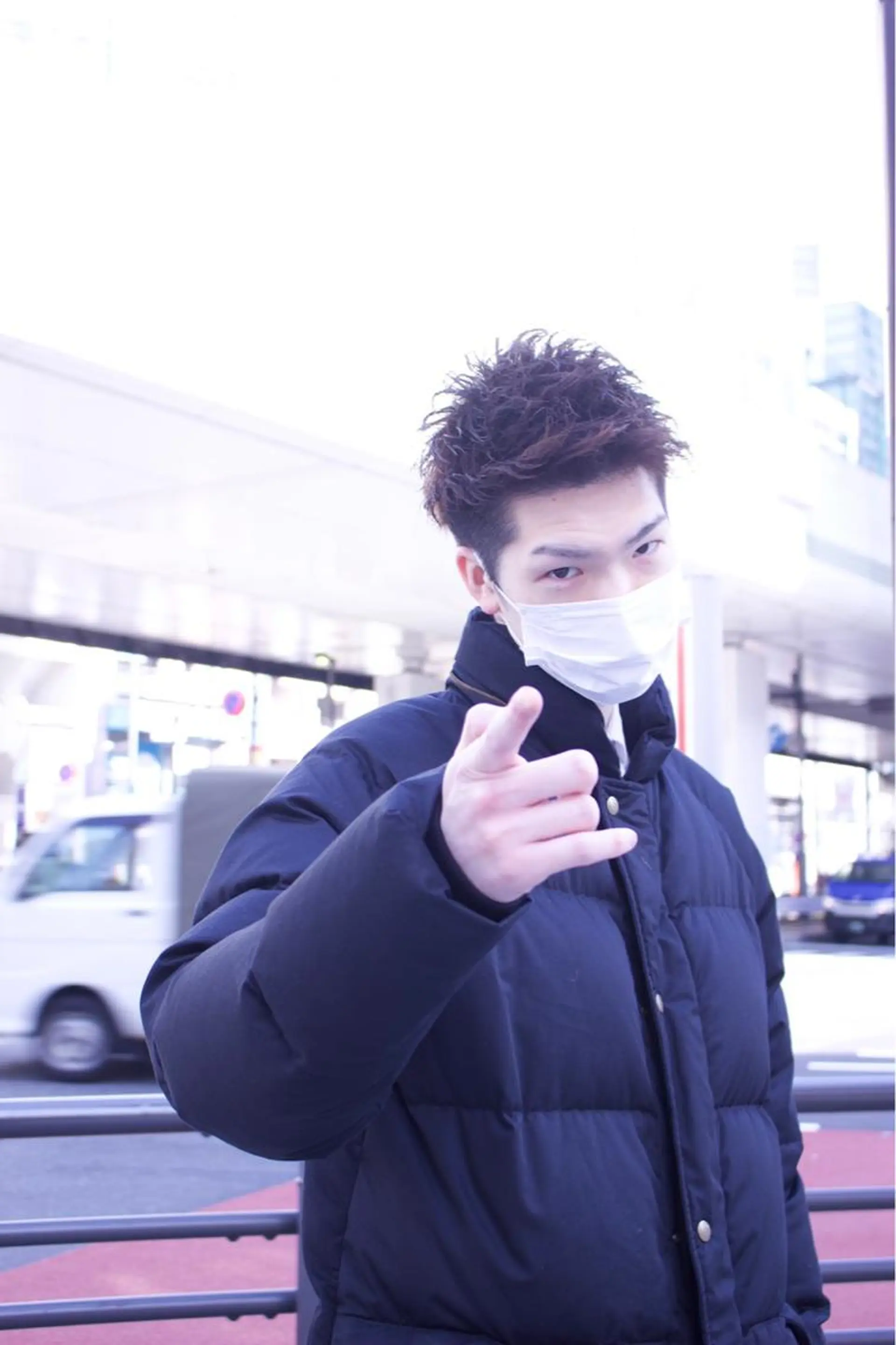 ショート パーマ メンズ 大泉 和也のヘアスタイル