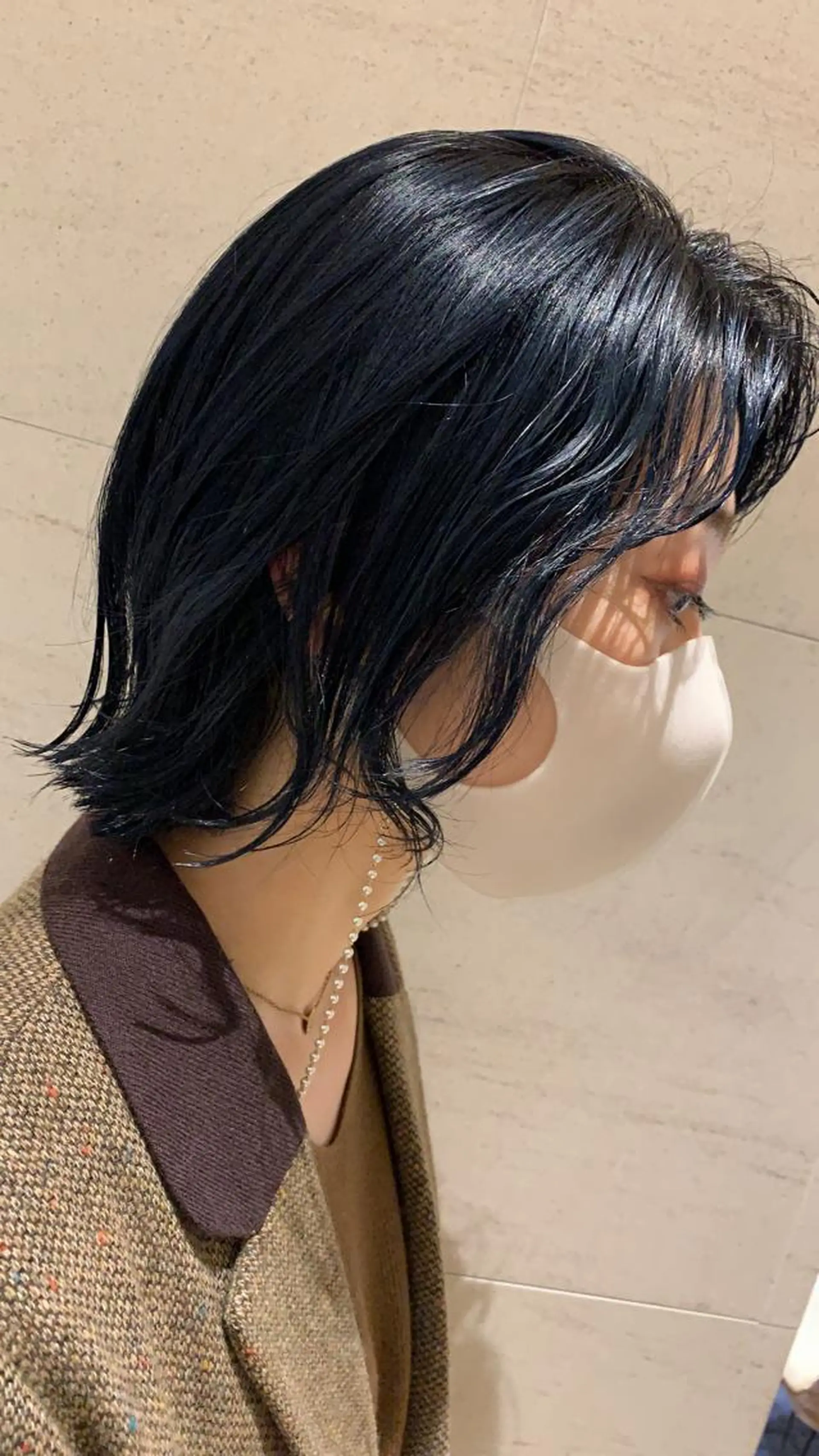 カラー 黒髪 ブルーカラー ブルーブラック 縮毛矯正✖️似合わせ 🌻ヒトミのヘアスタイル