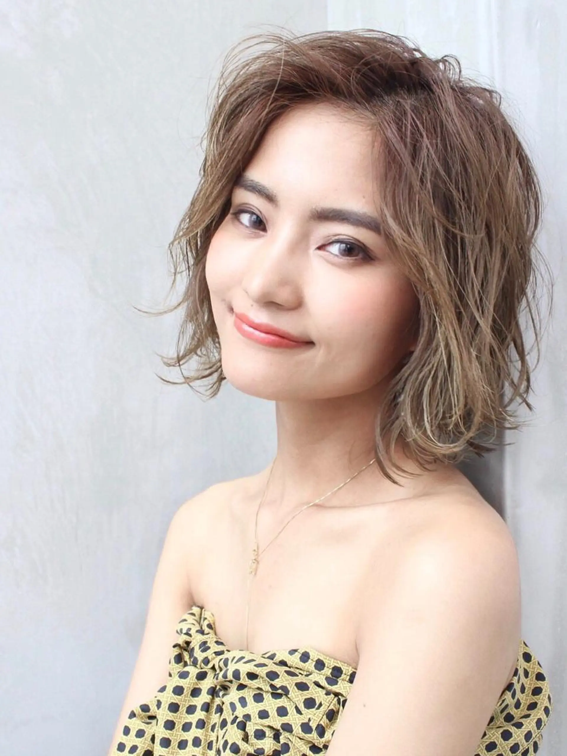 ミディアム カラー カット ヘアカラー トリートメント 🉐レイヤー/塩見 弘樹🉐渋谷のヘアスタイル