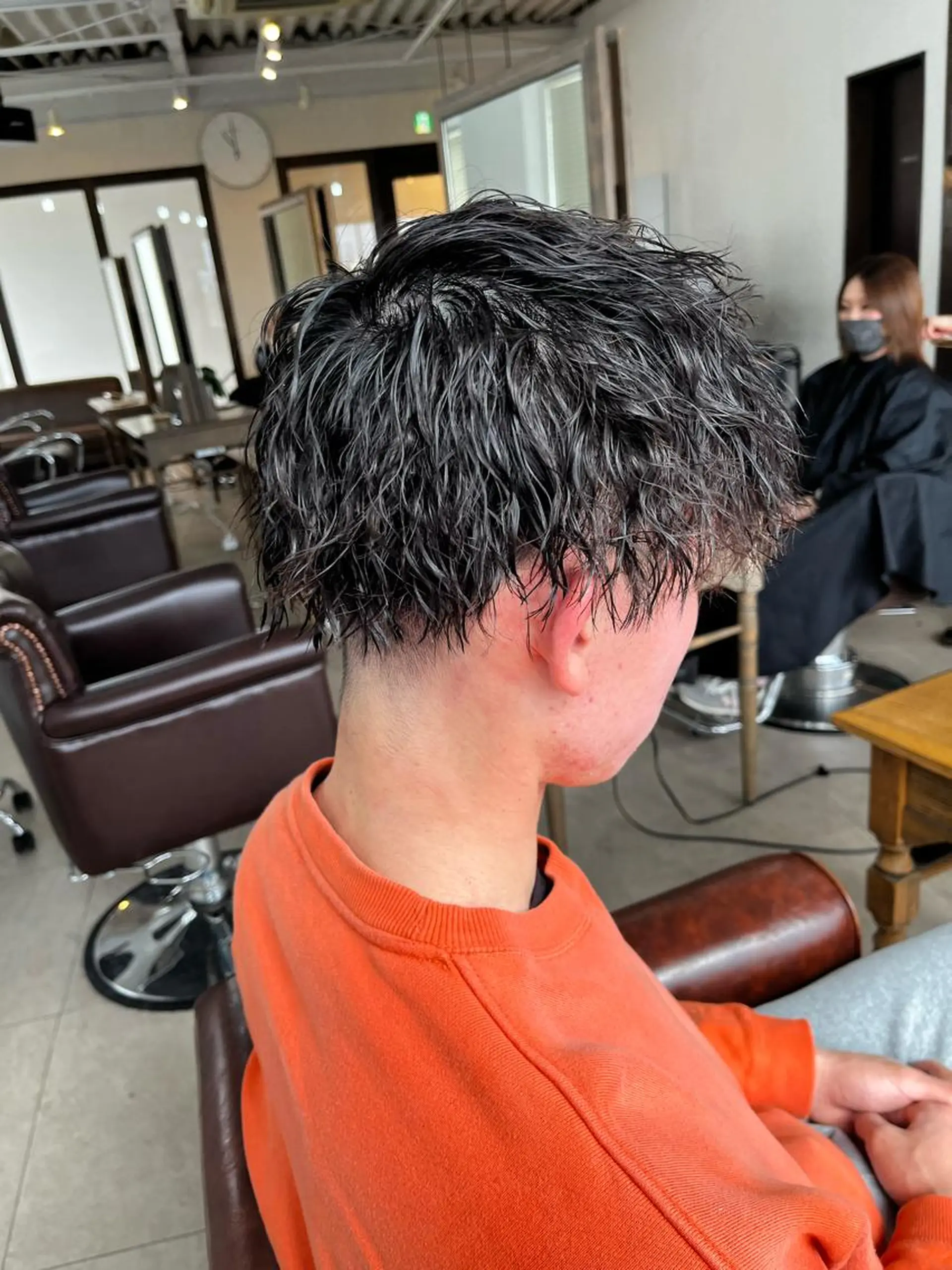 ショート パーマ メンズ 西村 歩真のヘアスタイル