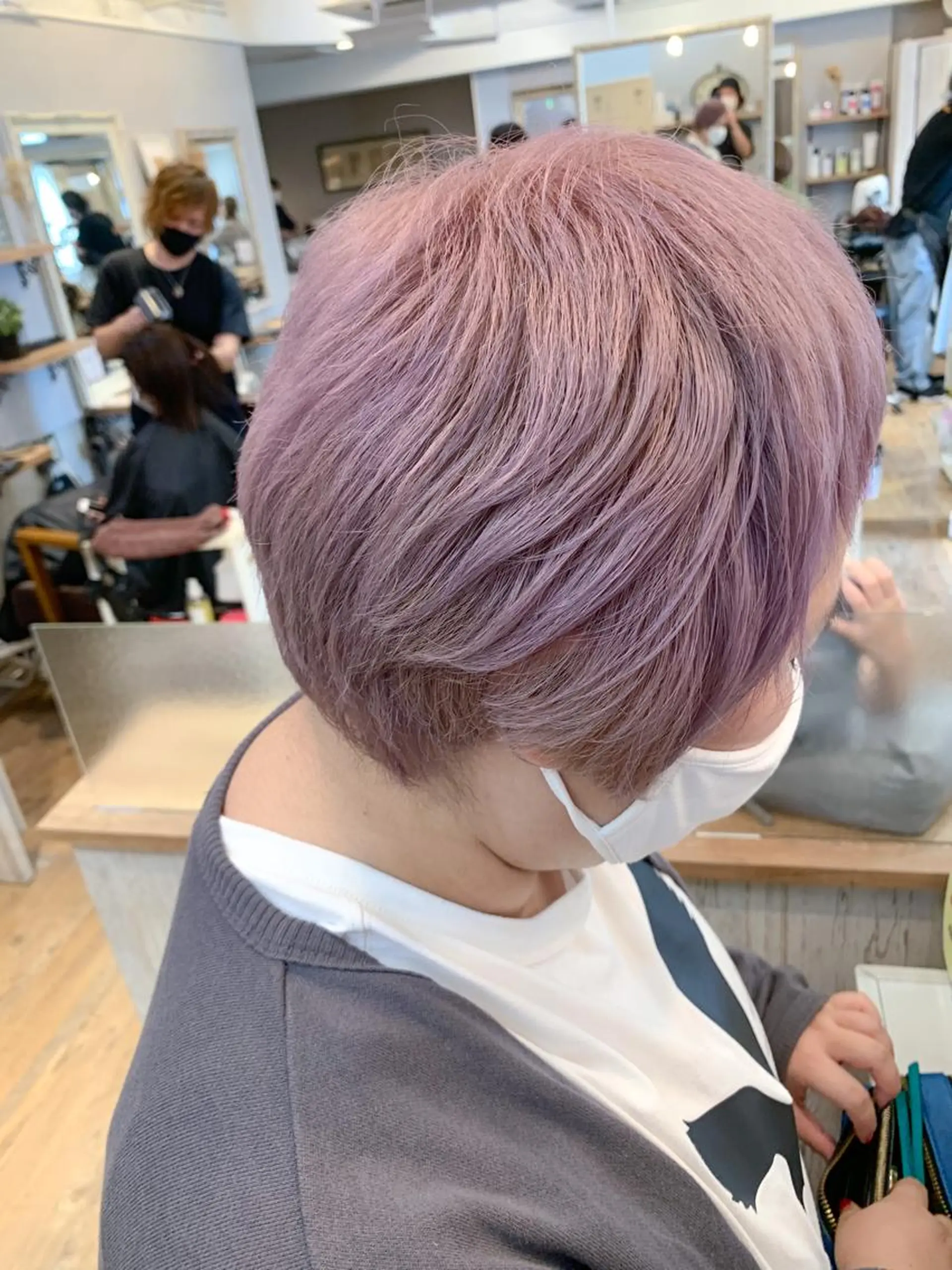 ショート カラー ラベンダーカラー ピンクカラー ピンクラベンダー ヘアカラー 🌈 DAIKI 🌈のヘアスタイル