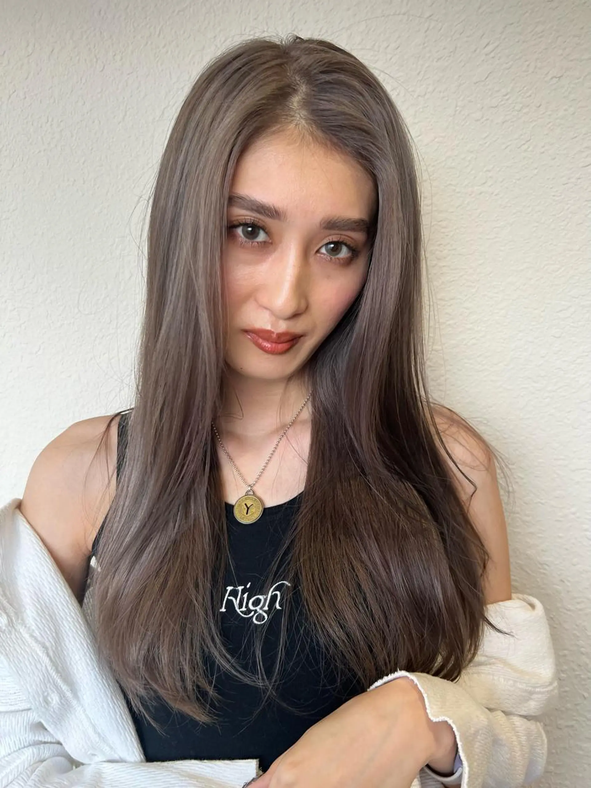 ロング ヘアカラー ココルアナ 豊中美容室のヘアスタイル
