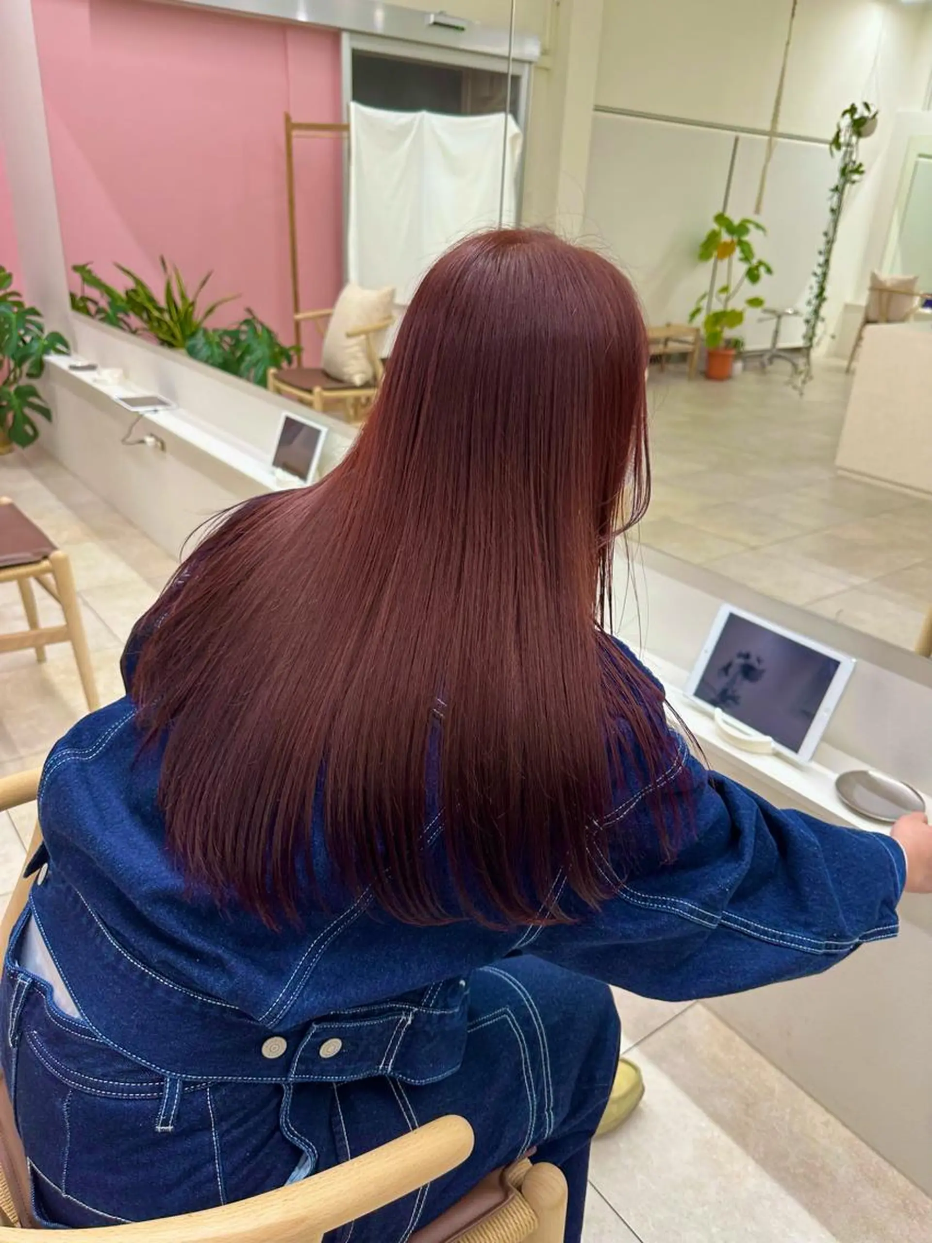 カラー ピンクカラー 林 莉央のヘアスタイル