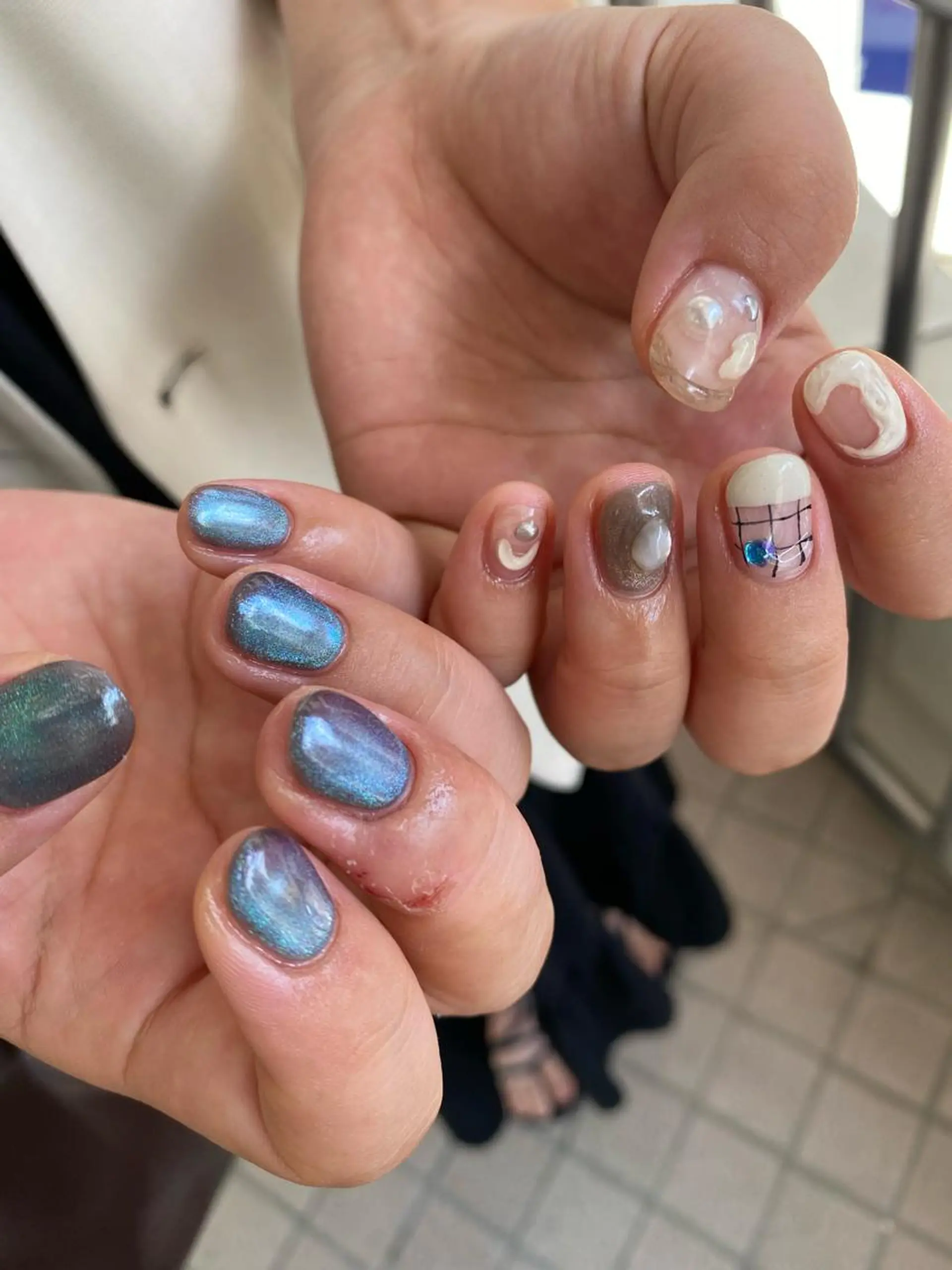 ネイル アートネイル マグネットネイル ハンドネイル nable.所属・栗林 実莉のネイルデザイン