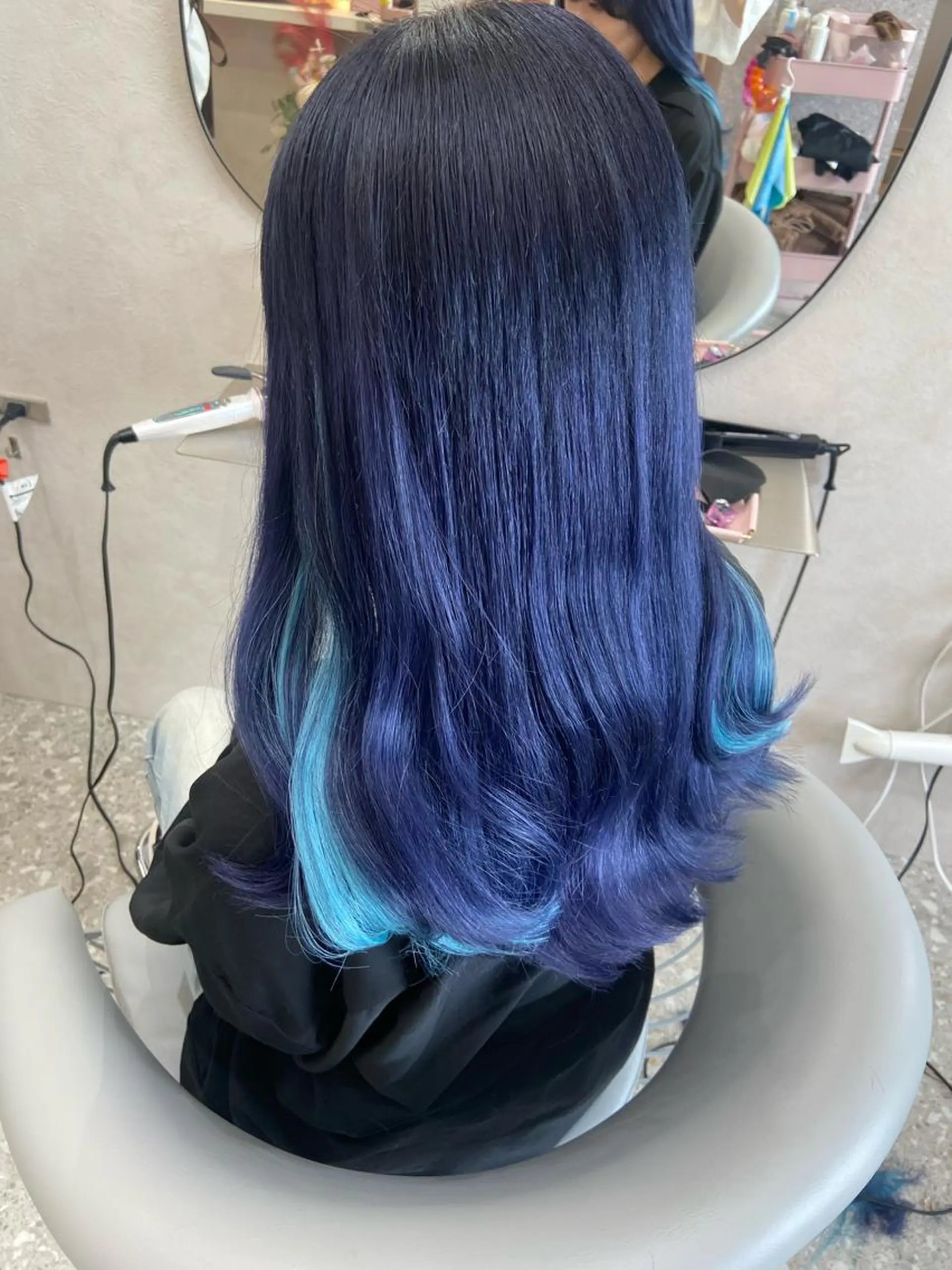 ロング カラー シールエクステ ブリーチ ブラウンカラー ケアカラー ダブルカラー カット ヘアカラー エクステ 新宿/韓国ヘア 中明度カラー/かやのヘアスタイル