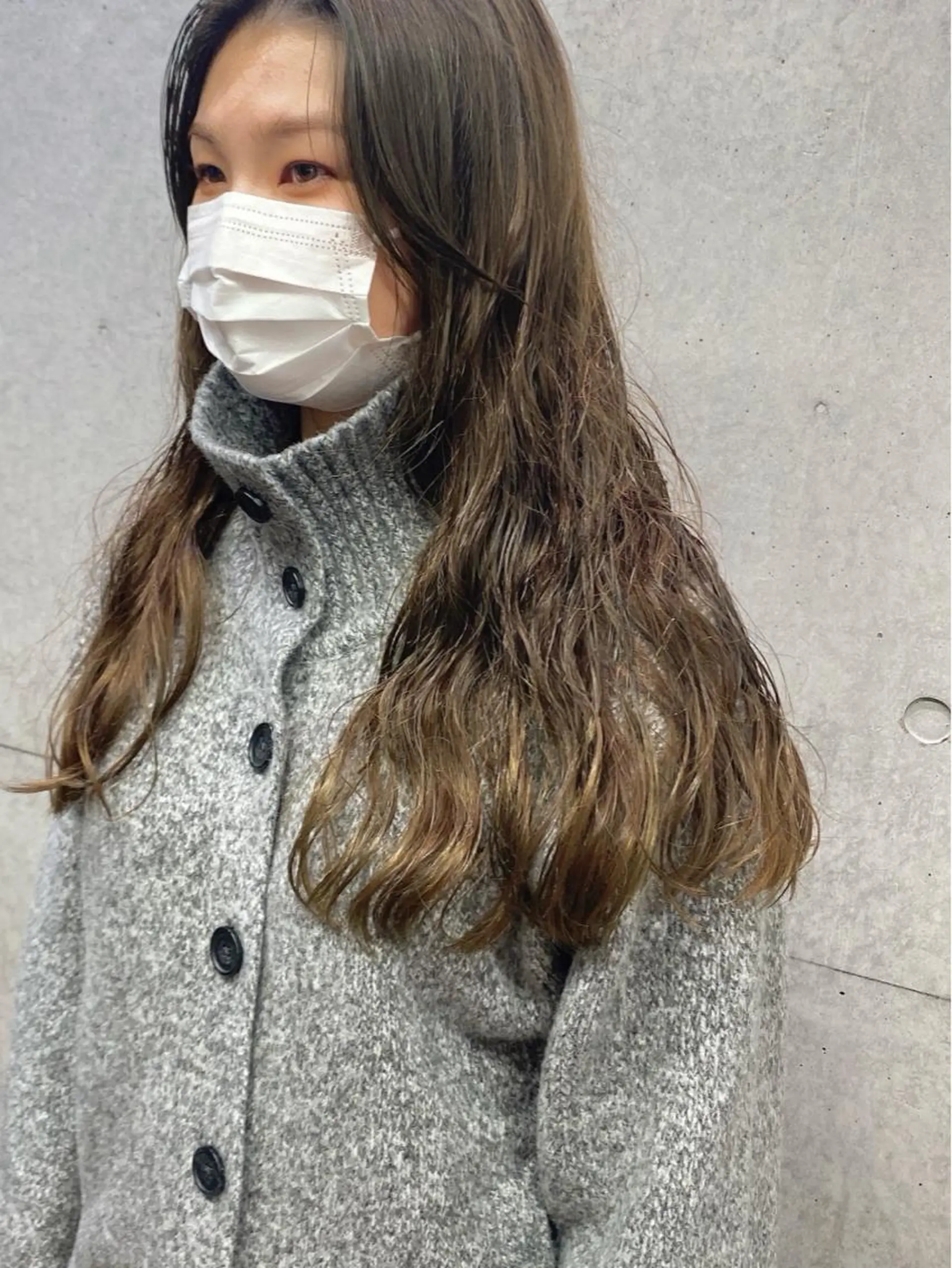 セミロング カラー パーマ セミロングパーマ デジタルパーマ kaho🧸 / 大人styleのヘアスタイル