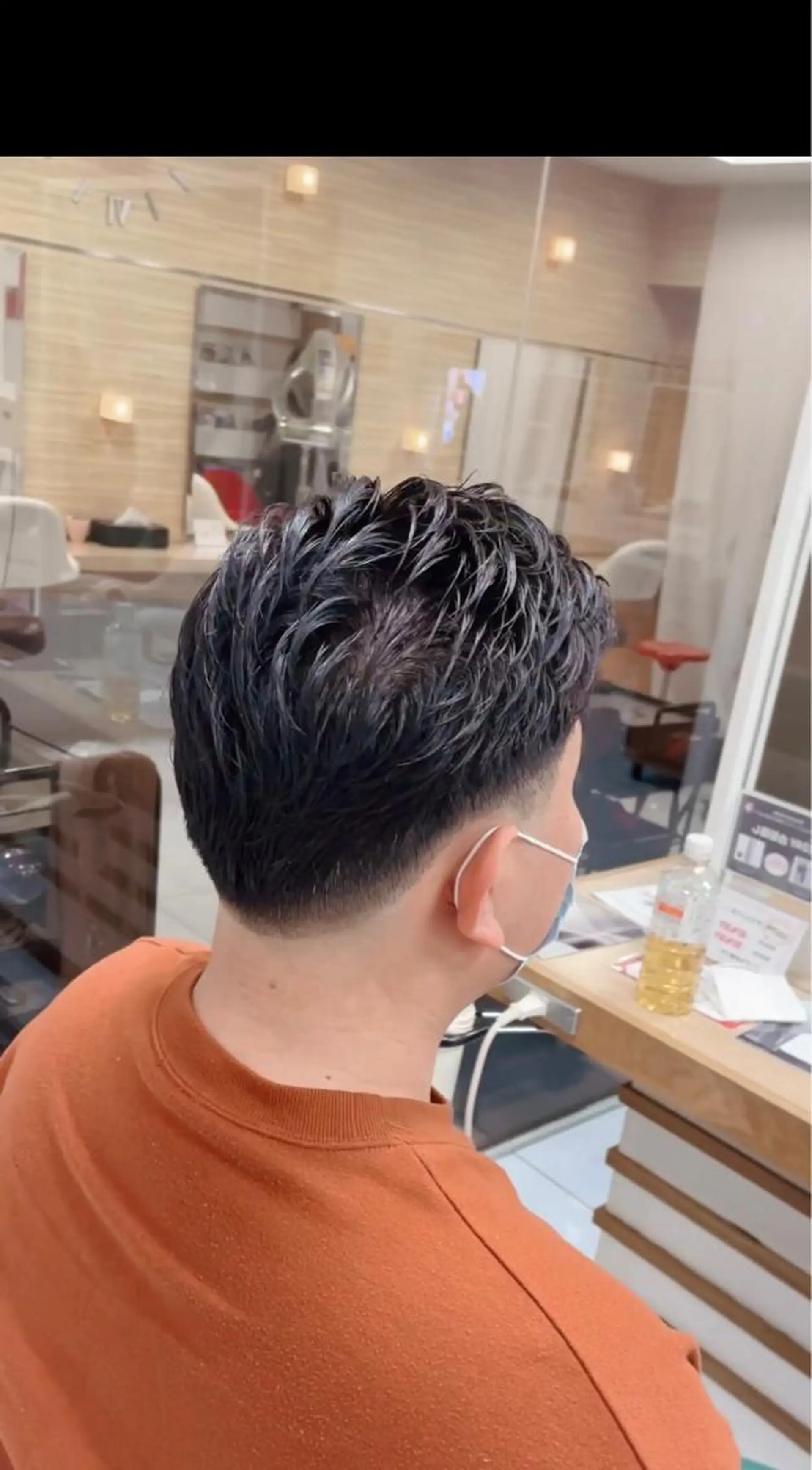 ショート メンズ アップバング フェードカット マッシュ メンズパーマ スキンフェード 🔮メンズ縮毛矯正 毛流れパーマ💎竹永のヘアスタイル