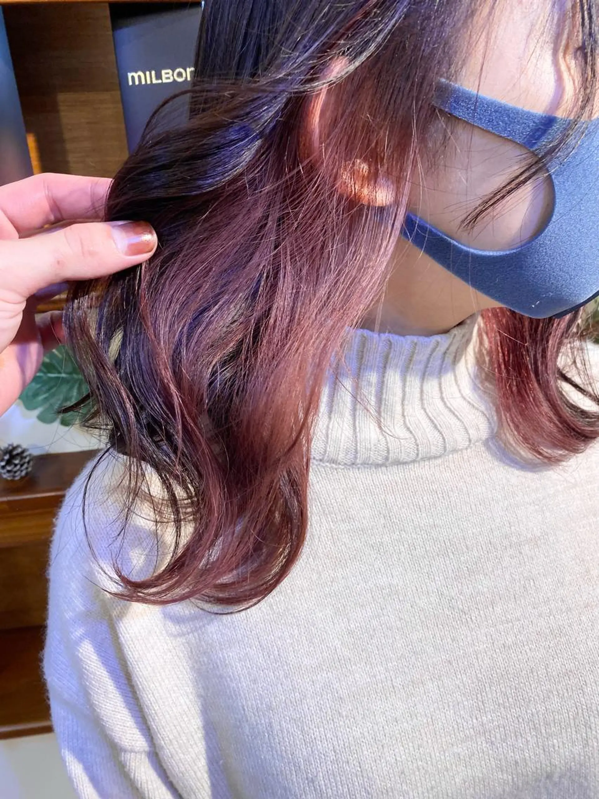 ミディアム カラー ブリーチ ブラウンカラー インナーカラー ピンクカラー 🌈8月末までシャ イン輝きハイトーン✨のヘアスタイル