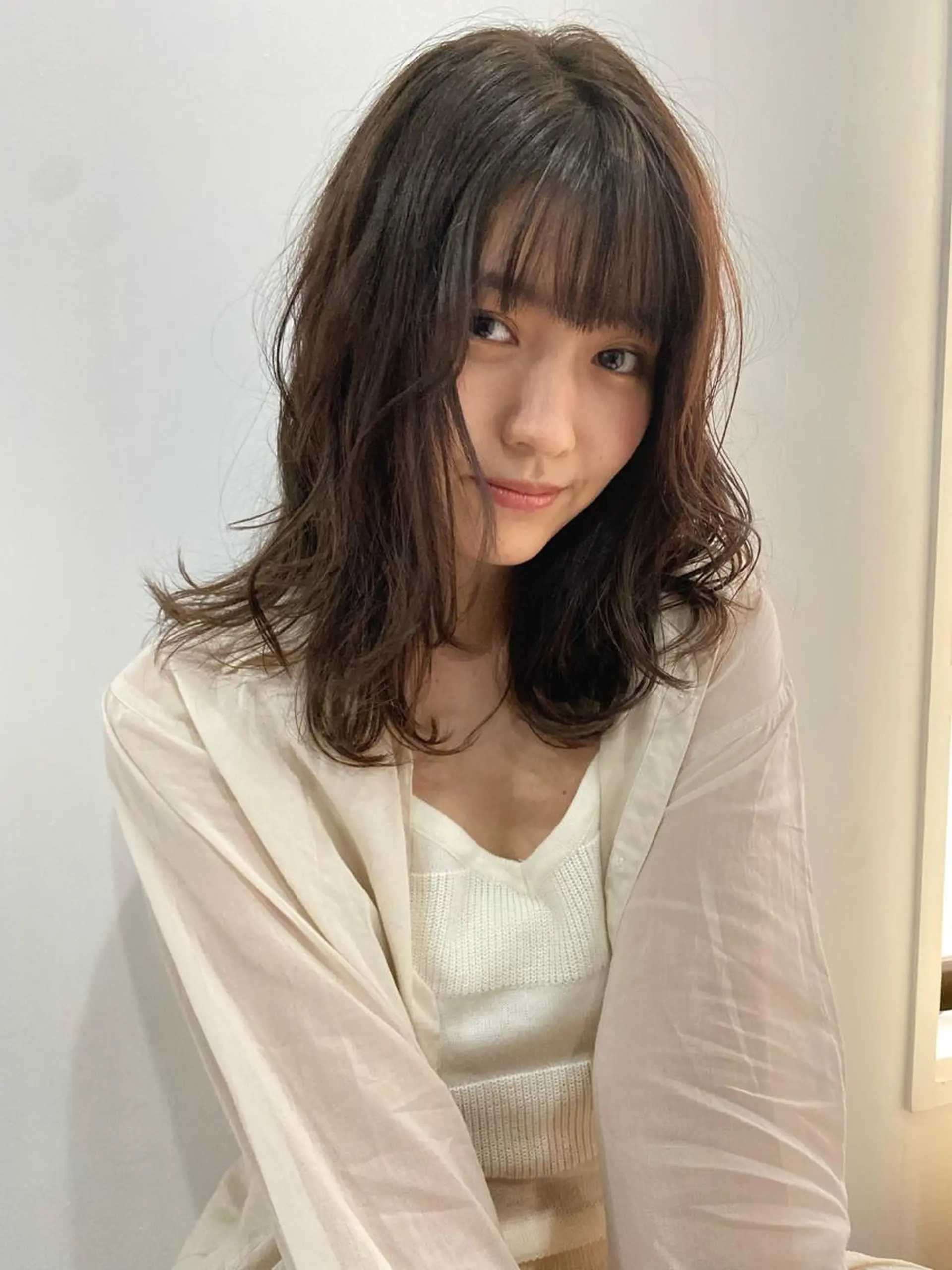 セミロング カラー パーマ ヘアアレンジ メンズ キッズ ネイル マツエク・マツパ アイブロウ ヘアカラー Stockオーナー 古田翔平のヘアスタイル