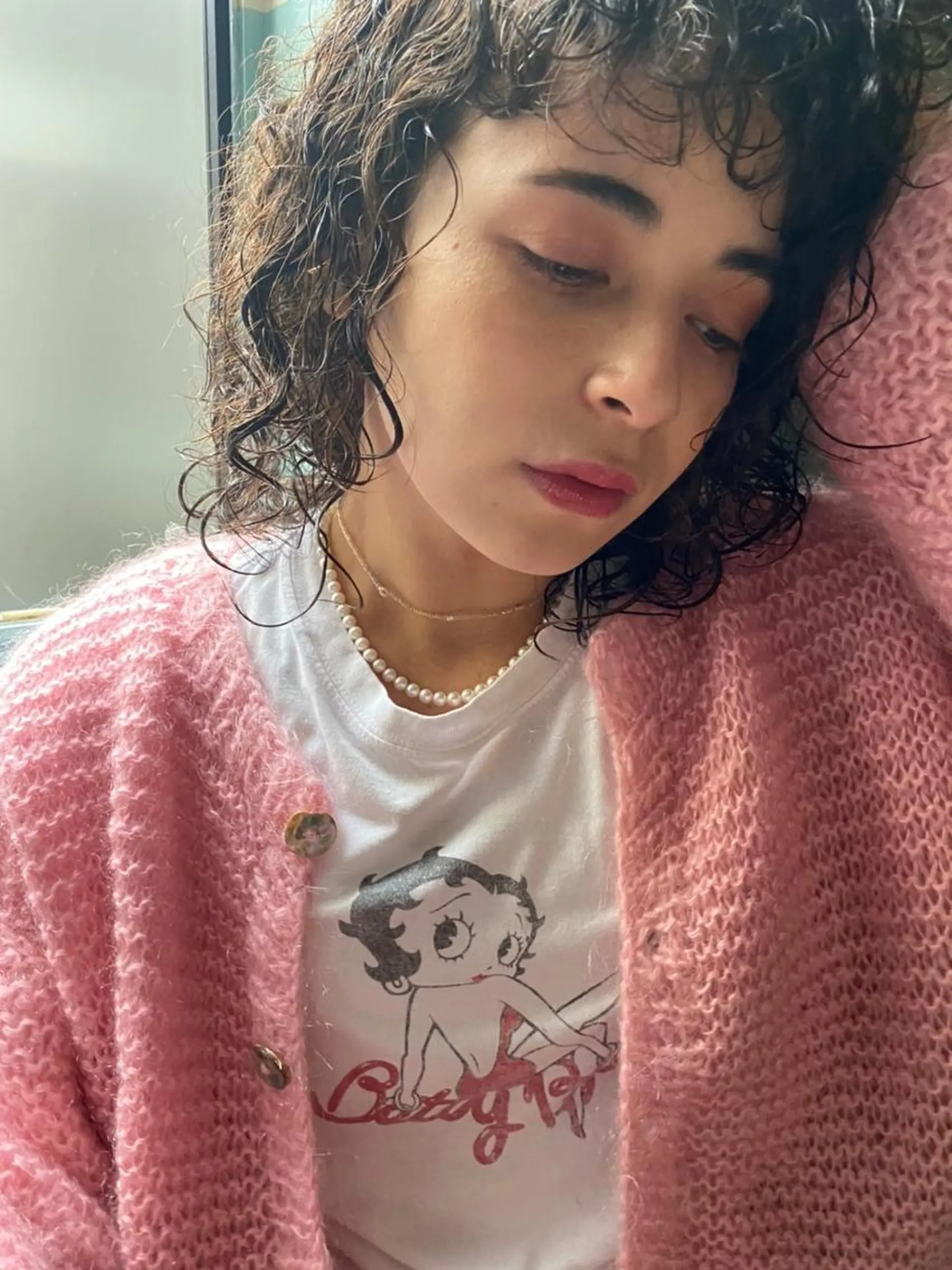 ミディアム カラー パーマ ミディアムパーマ アクアカラー ダブルカラー グラデーションカラー ハイライトカラー 💈Chlom💈_ 公式_NewOpenのヘアスタイル