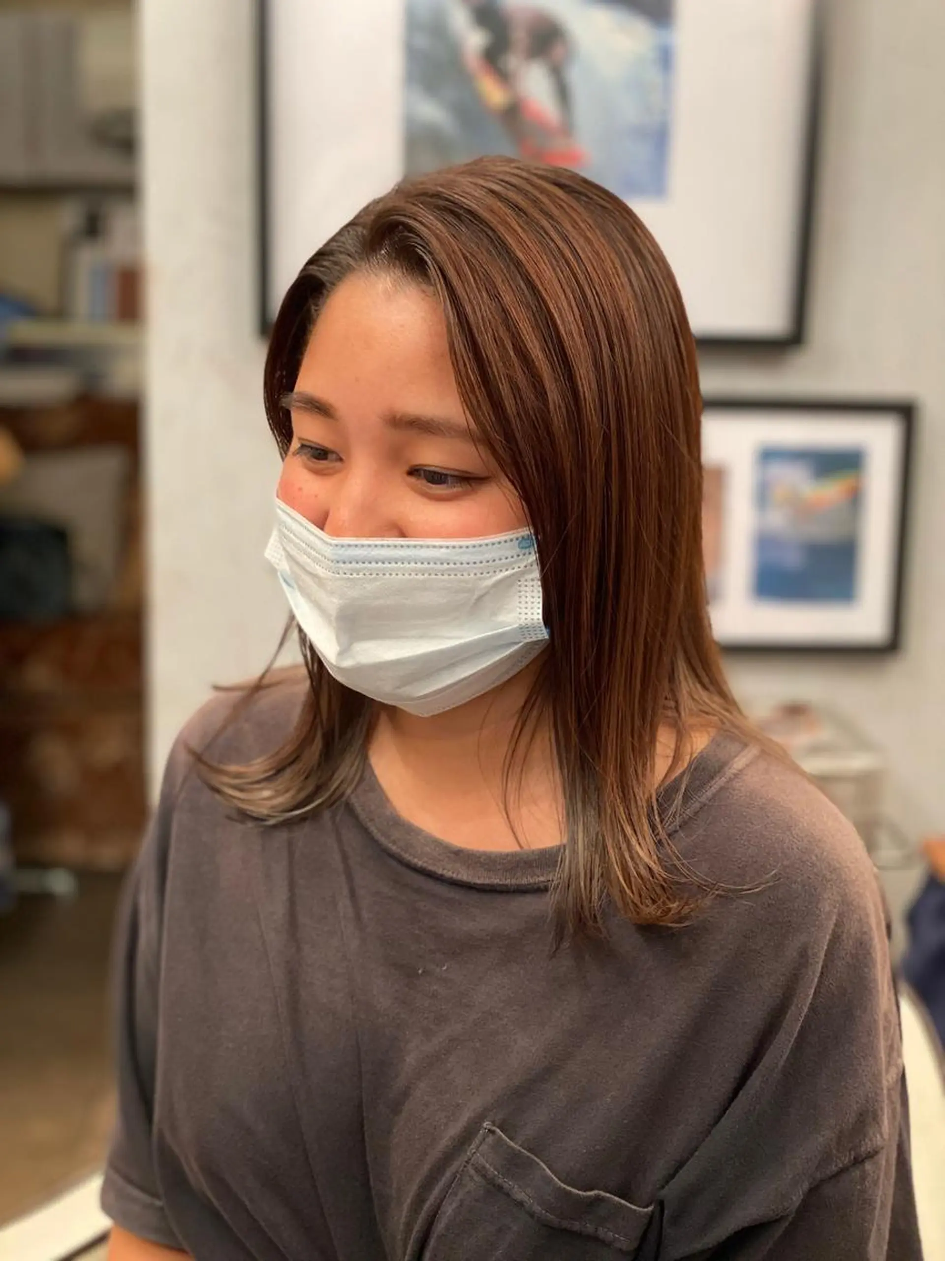 ミディアム sand&rose所属・逗子、パーマスタイル ナオイカイラのヘアスタイル