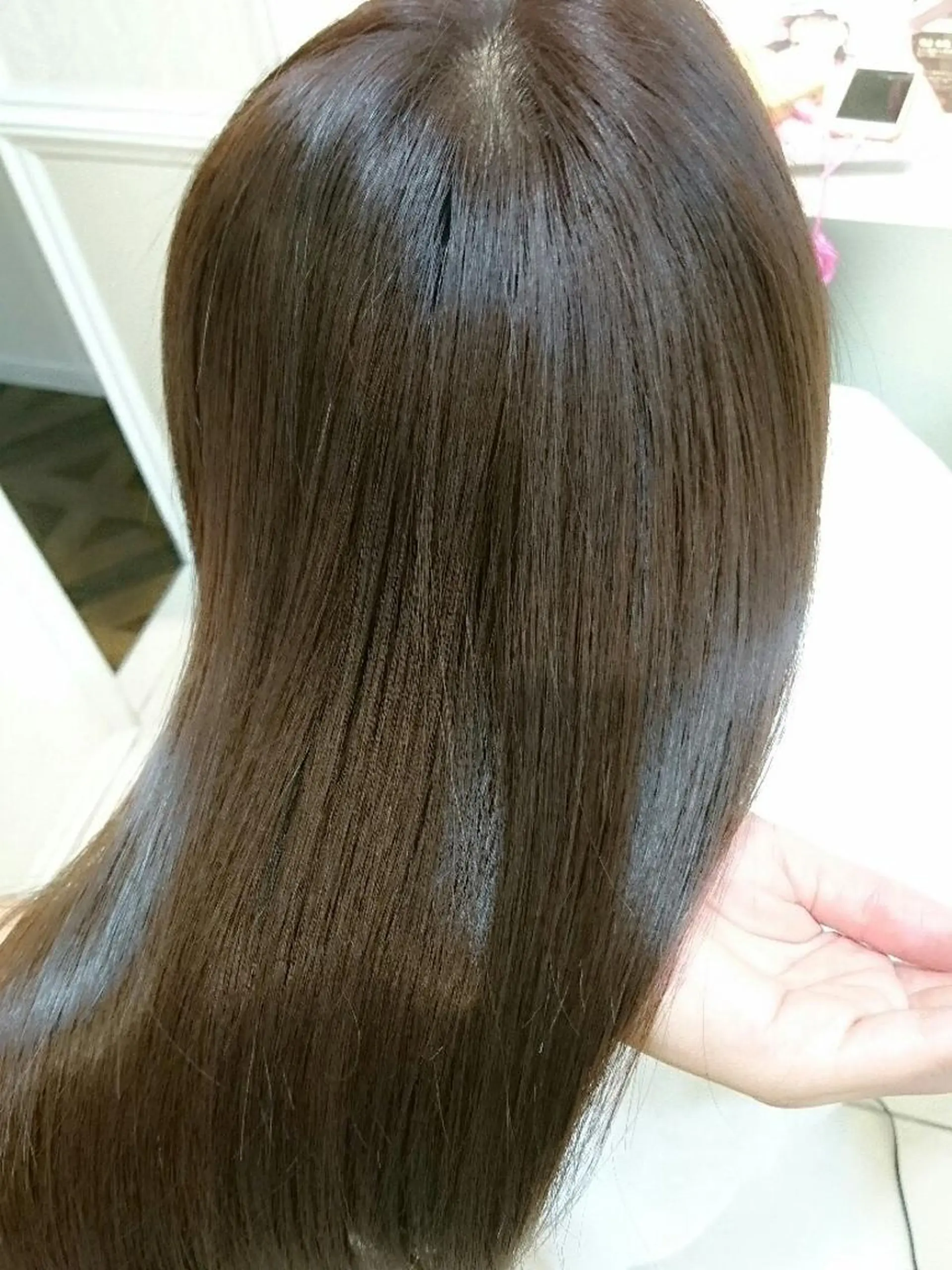 カラー ロング イルミナカラー カット トリートメント ヘアセット 永島 桜のヘアスタイル