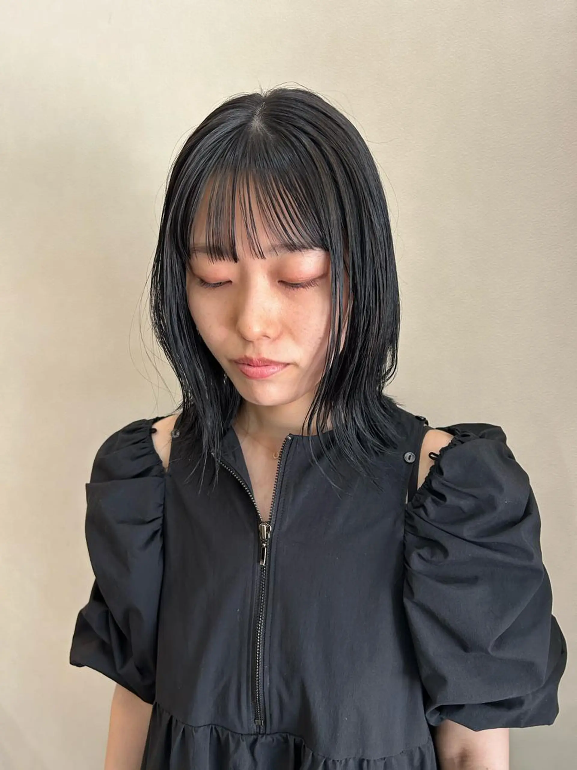 ミディアム カラー カット 縮毛矯正 トリートメント ボブ/透明感カラー 🧸YUI❤️のヘアスタイル