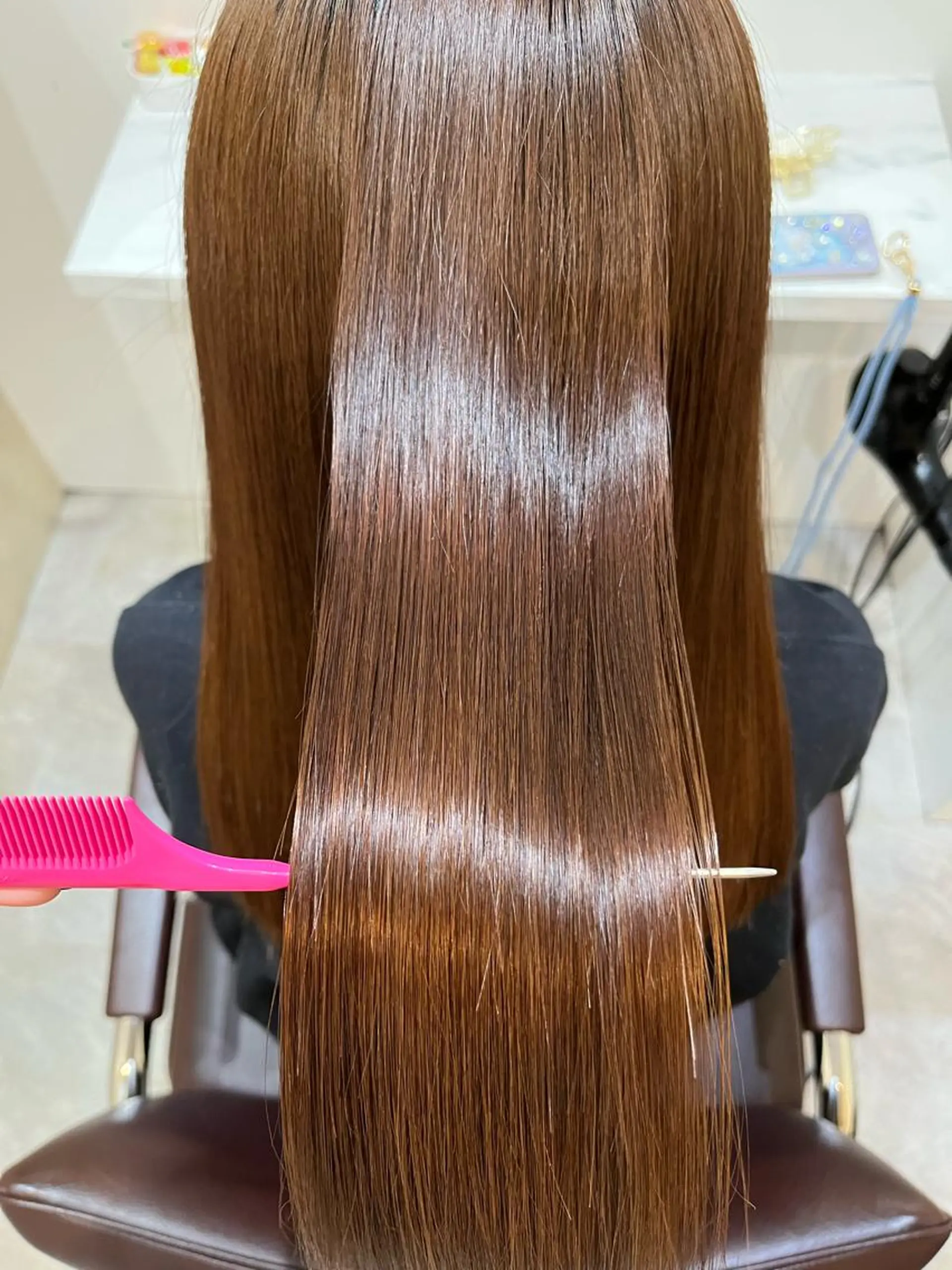 ロング カット ヘアカラー トリートメント 【髪質改善　艶髪】 布川　莉穂のヘアスタイル