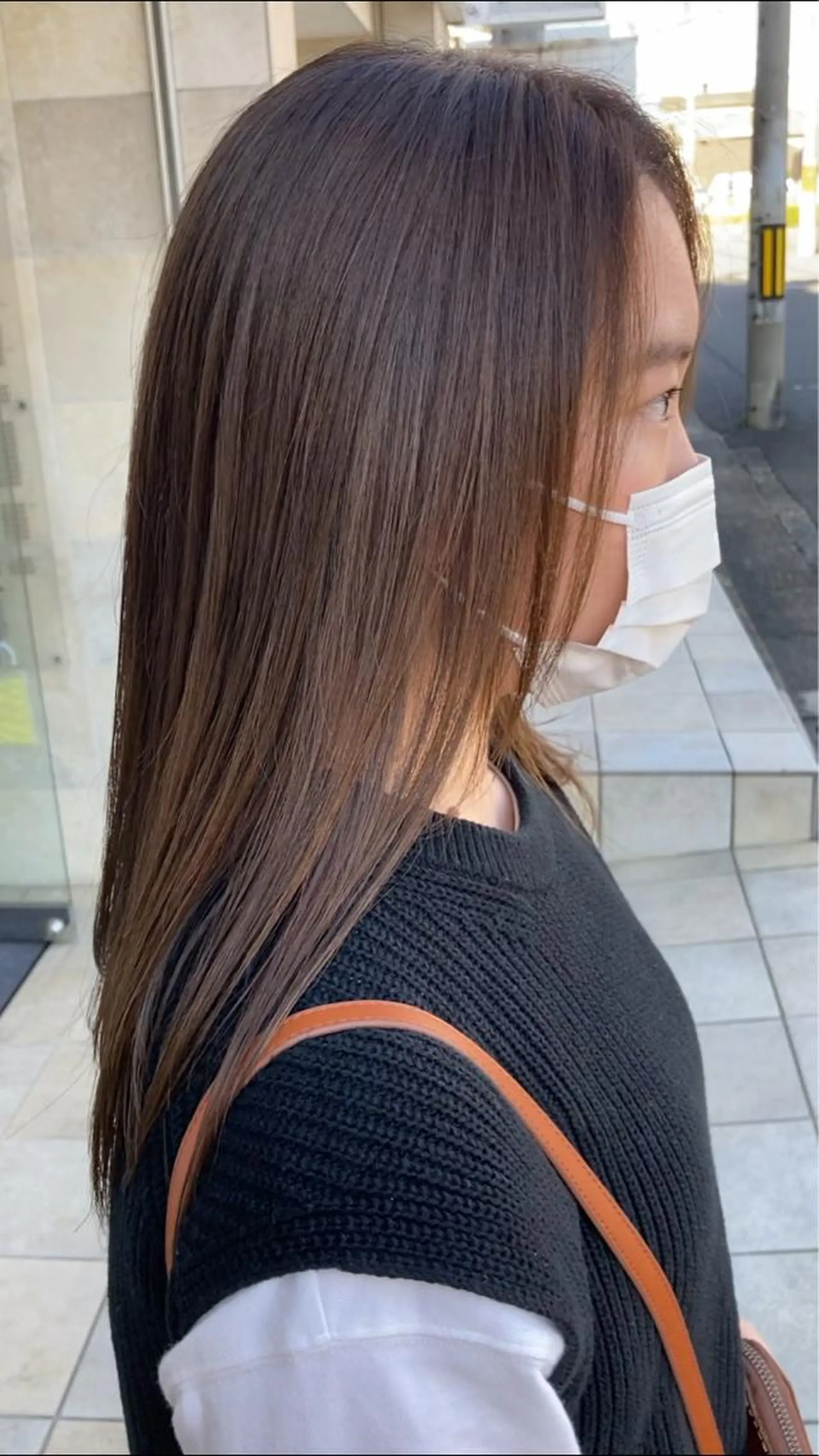 ロング カラー ベージュカラー カット トリートメント 田中 あかねのヘアスタイル