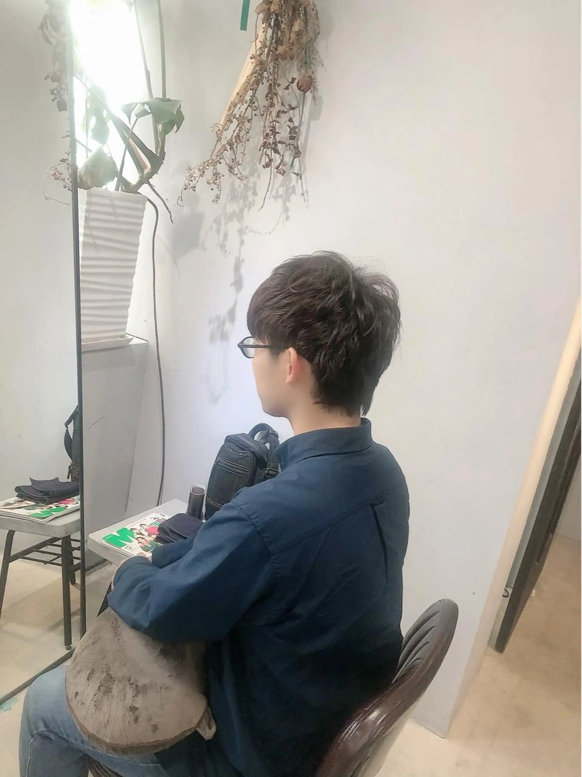 ショート パーマ メンズ 松下 倫子のヘアスタイル