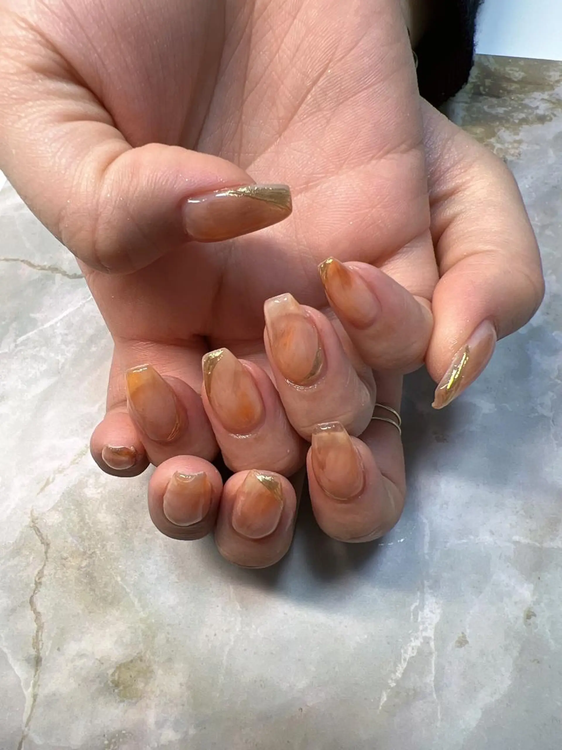 ネイル ミラーネイル ニュアンスネイル coco nailのネイルデザイン