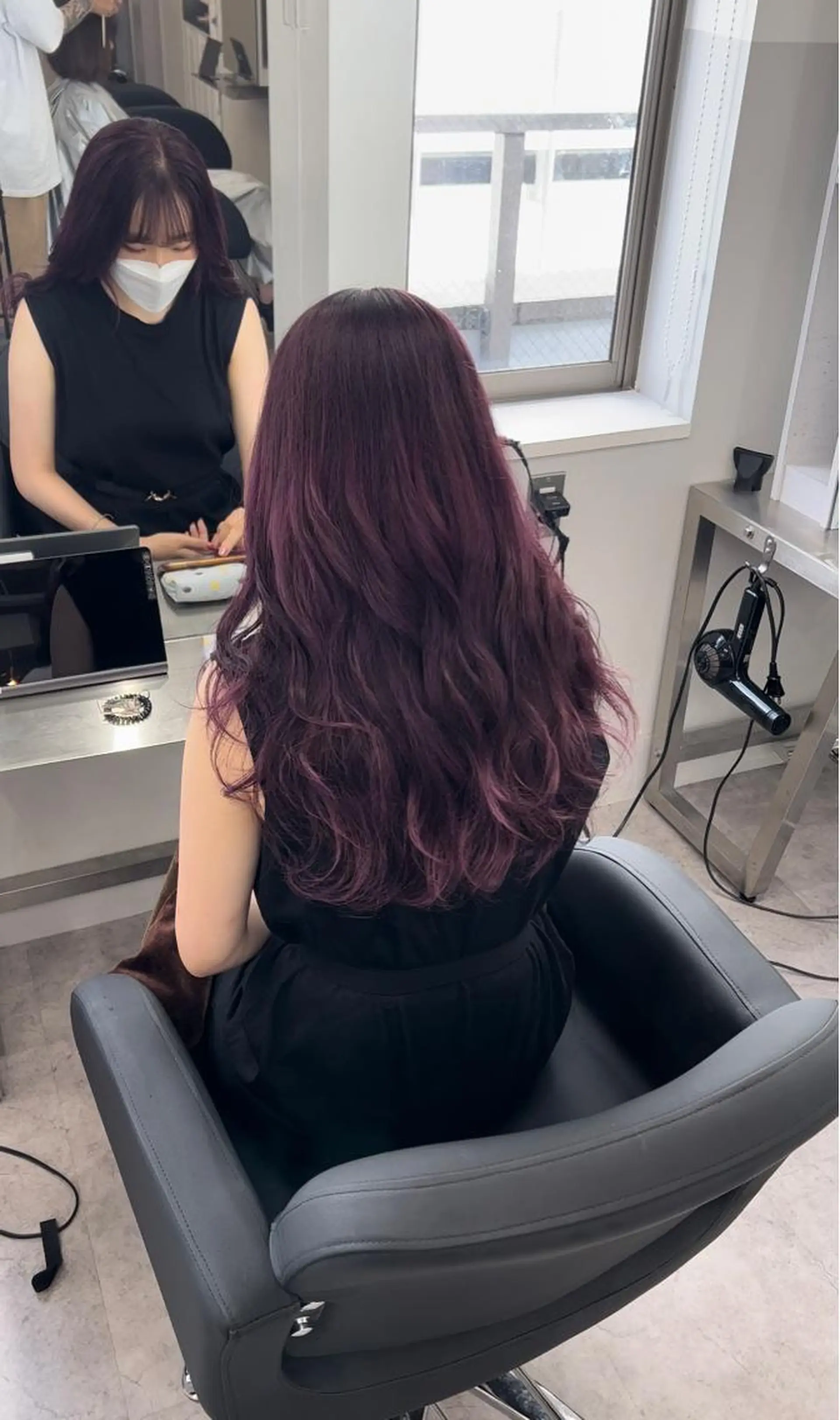 ロング ヘアカラー トリートメント 🫧髪質改善 講師🫧🍎幹細胞のヘアスタイル