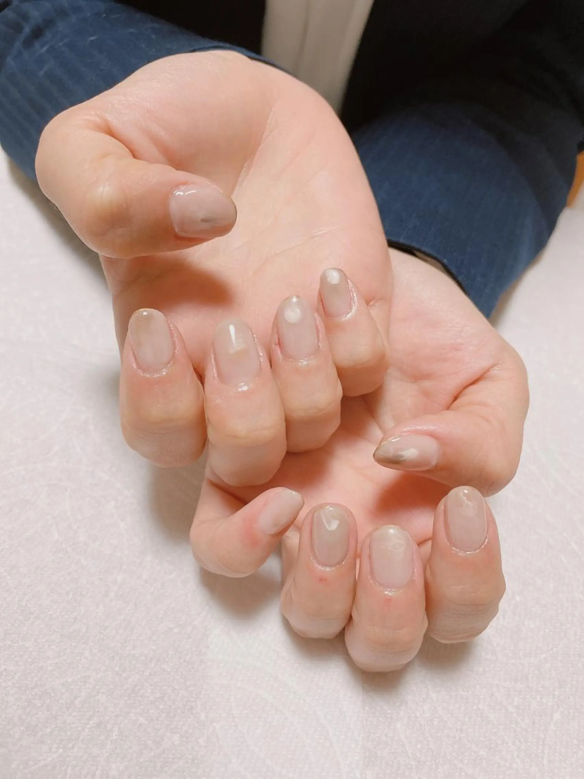 ネイル ニュアンスネイル ワンカラーネイル ハンドネイル nakamoto yuukaのネイルデザイン