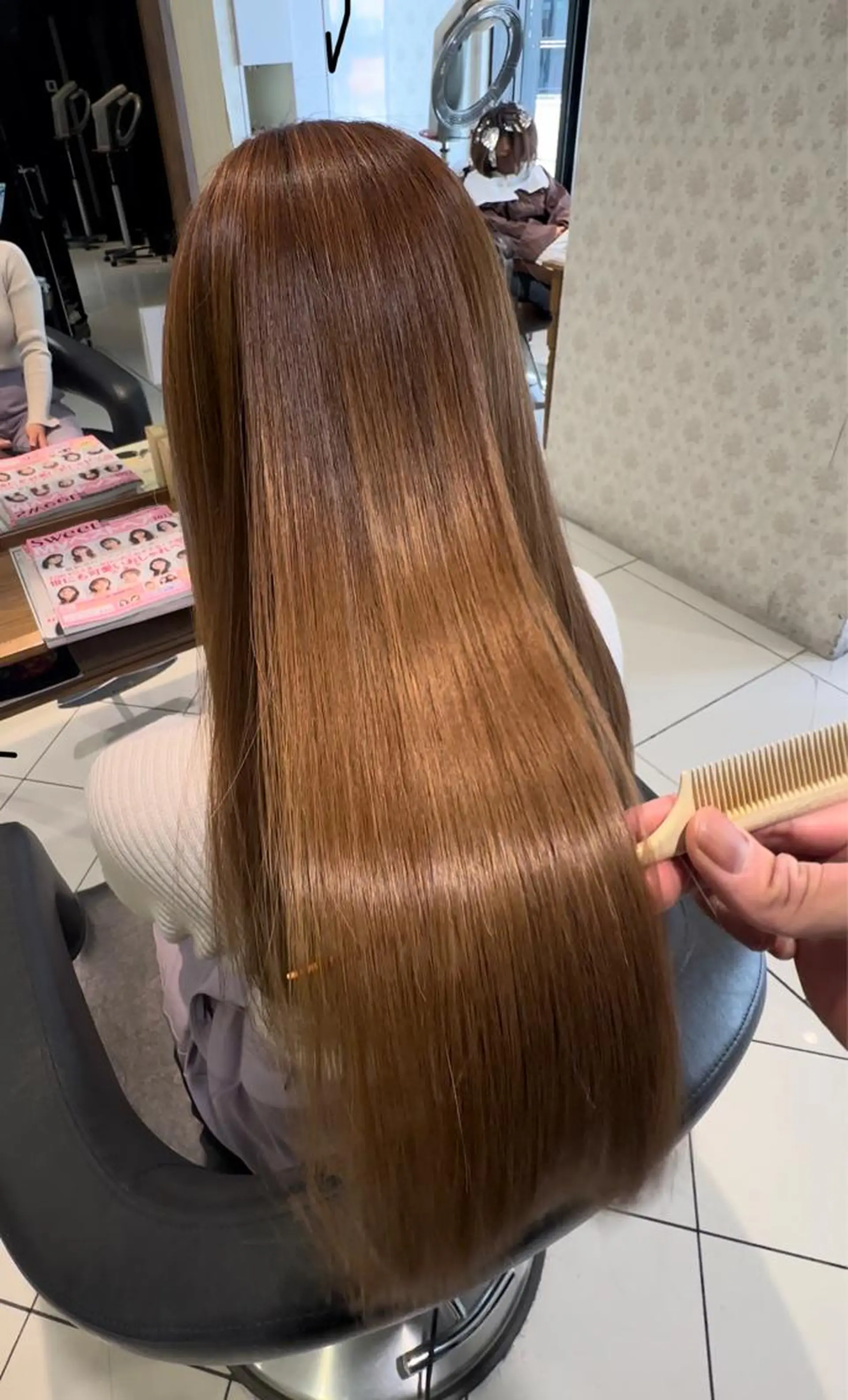 ロング ハイライト 髪質改善 カット ヘアカラー 縮毛矯正 トリートメント ✨美髪矯正の専門家✨ 髪質改善 松村のヘアスタイル