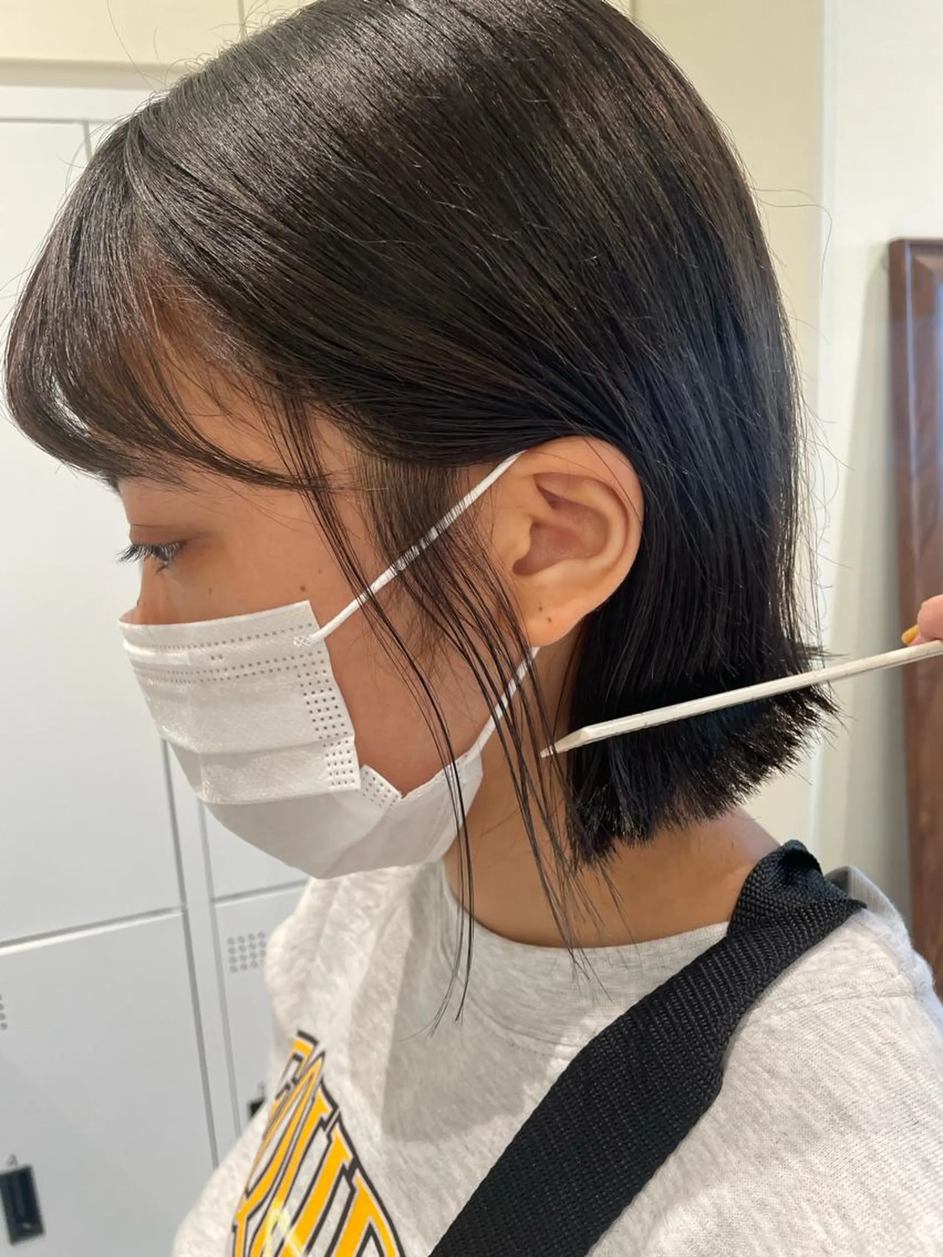 ショート カラー 外ハネヘア ボブ/インナーカラー /眉毛/Miyuのヘアスタイル