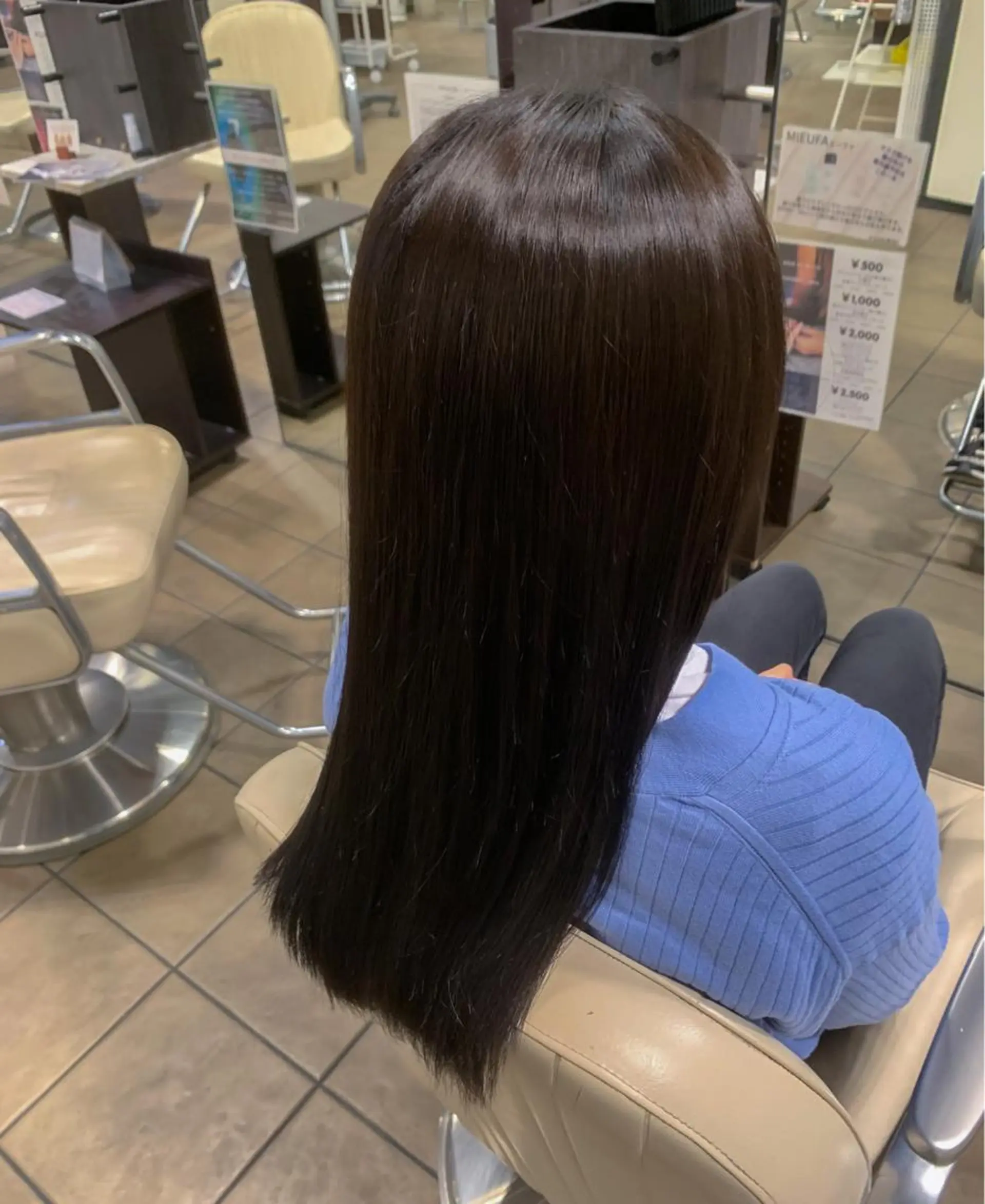 ロング カラー 髪質改善 Uni.所属・地毛風ストレート/ 髪質改善/榎本流行のヘアスタイル