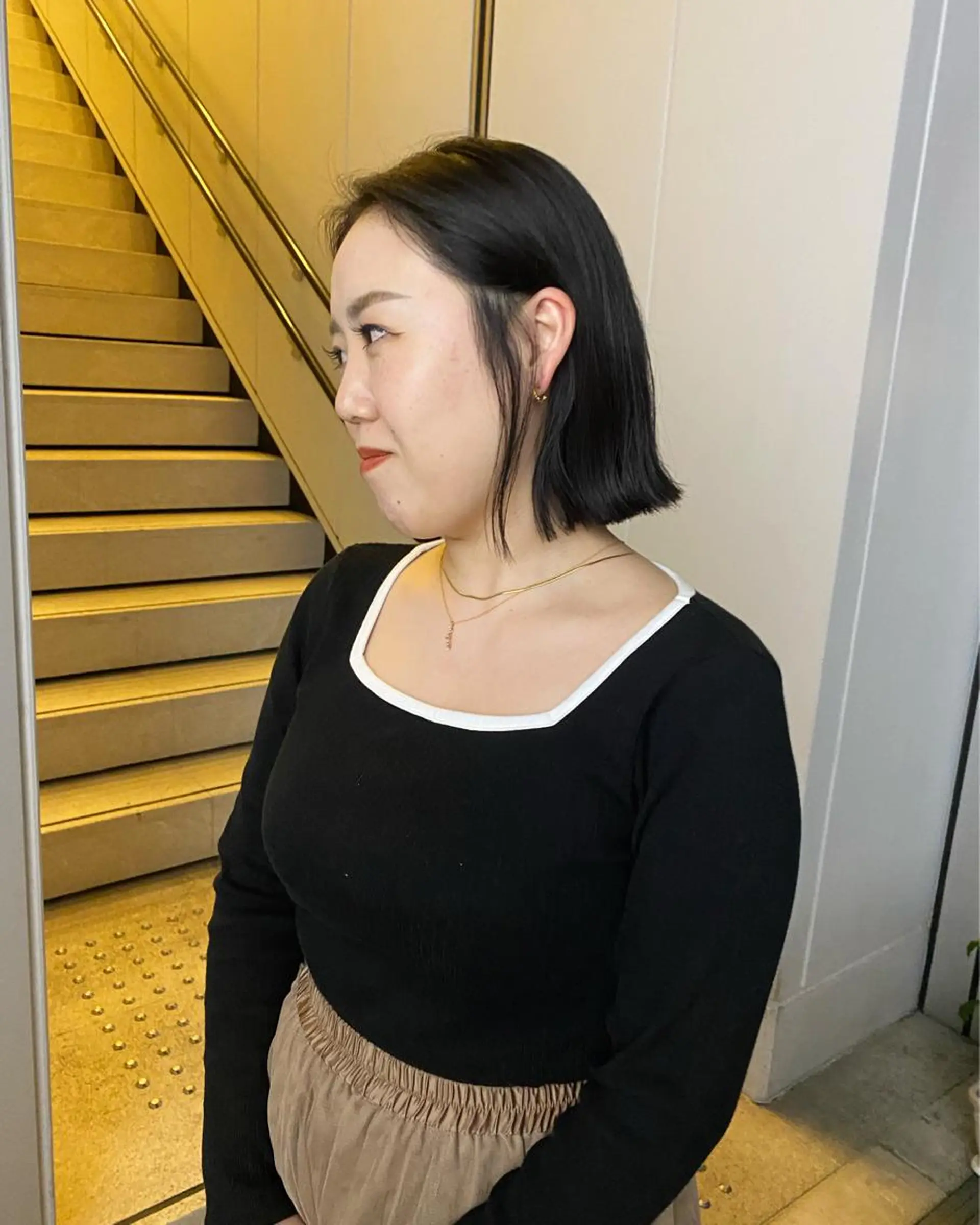 ミディアム ボブ エルト 四条烏丸所属・福島 立也のヘアスタイル