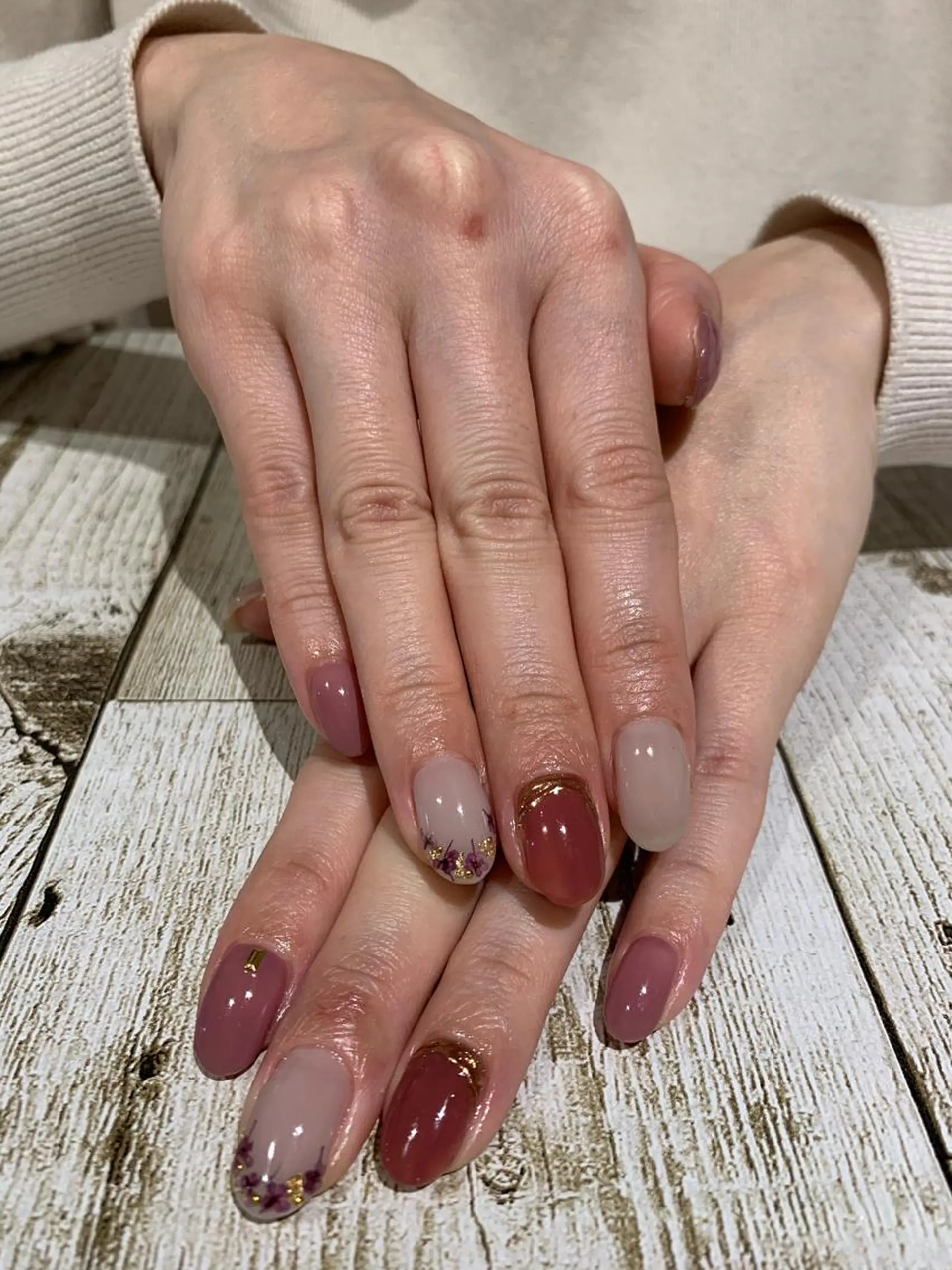 ネイル フラワーネイル 持ち込み l my me mine所属・Imyme mine Rioのネイルデザイン