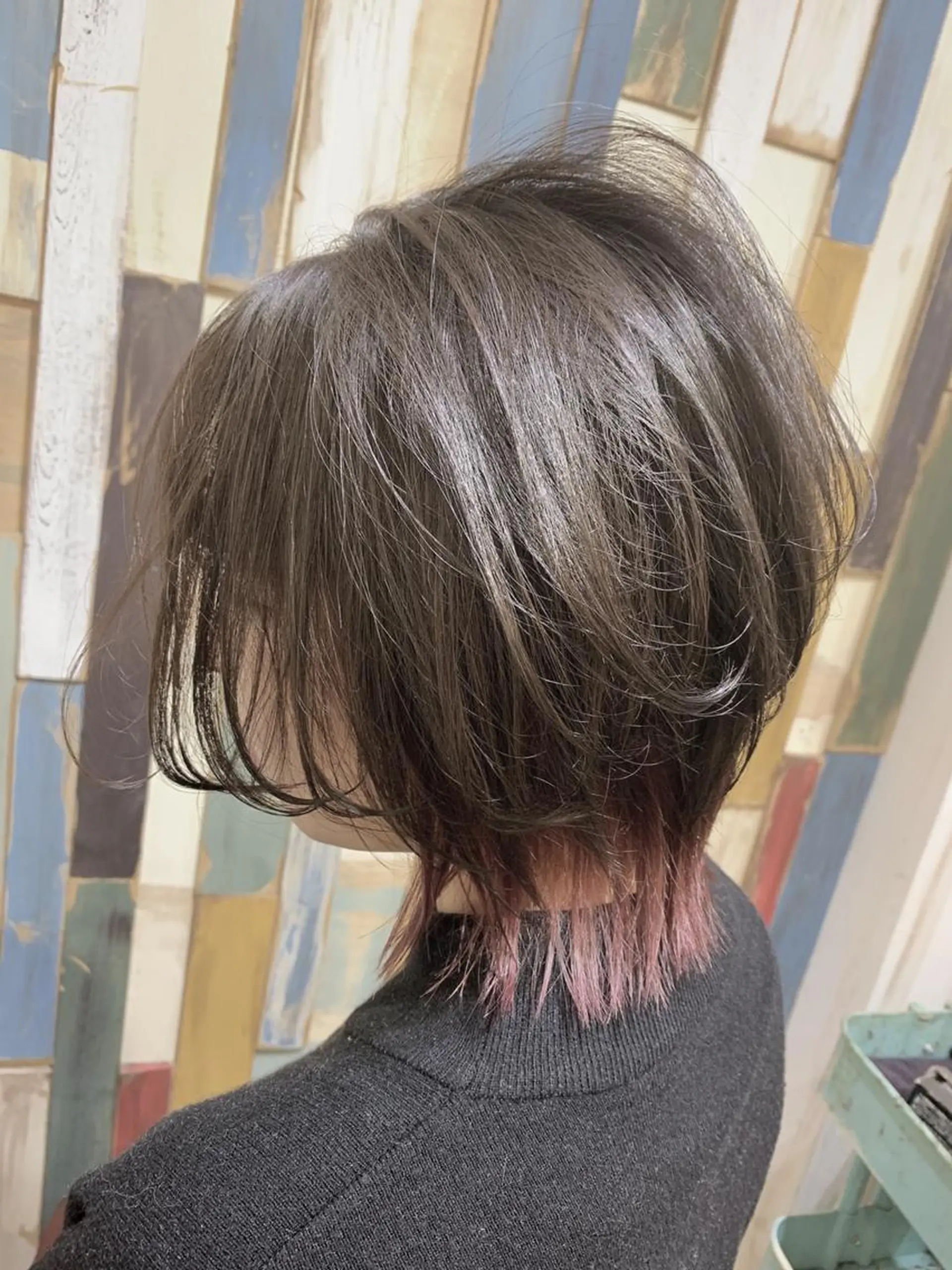 カラー 嶋村夏実🌼レイヤー 🌸白髪ぼかしのヘアスタイル