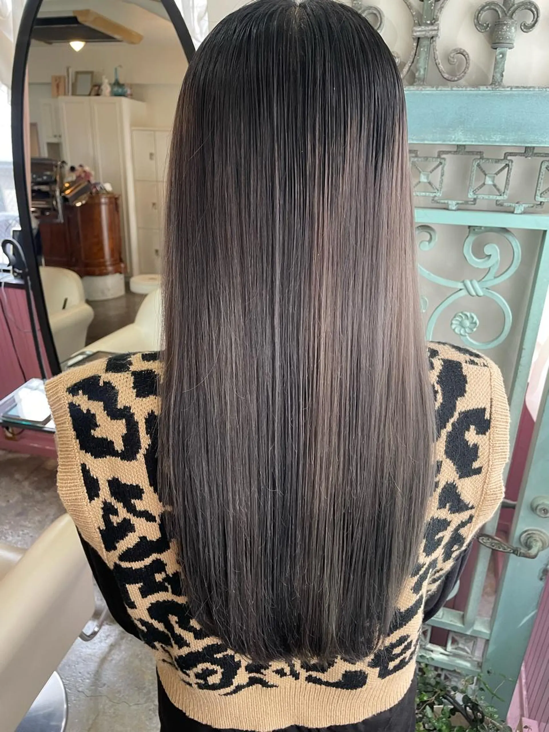 ロング カラー パーマ ヘアアレンジ メンズ ヘアカラー トリートメント ヘアセット 表参道Lise おおいしおりのヘアスタイル