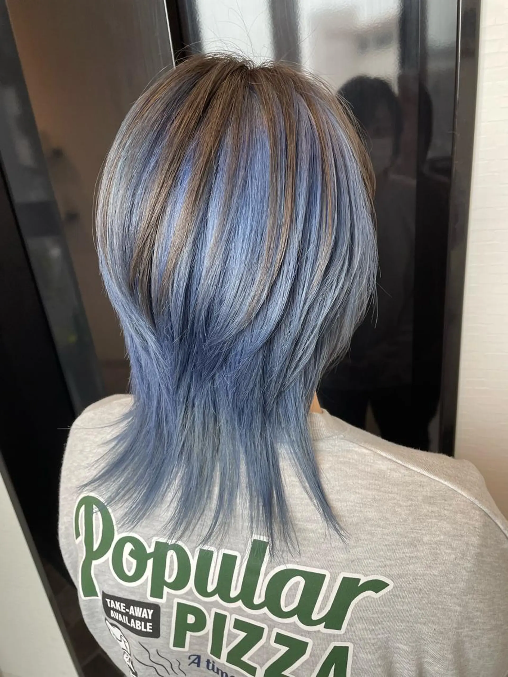 セミロング カラー ブルーカラー ダークグレー カット トリートメント STAR RIVER所属・YUI/ ブリーチカラー🌷のヘアスタイル