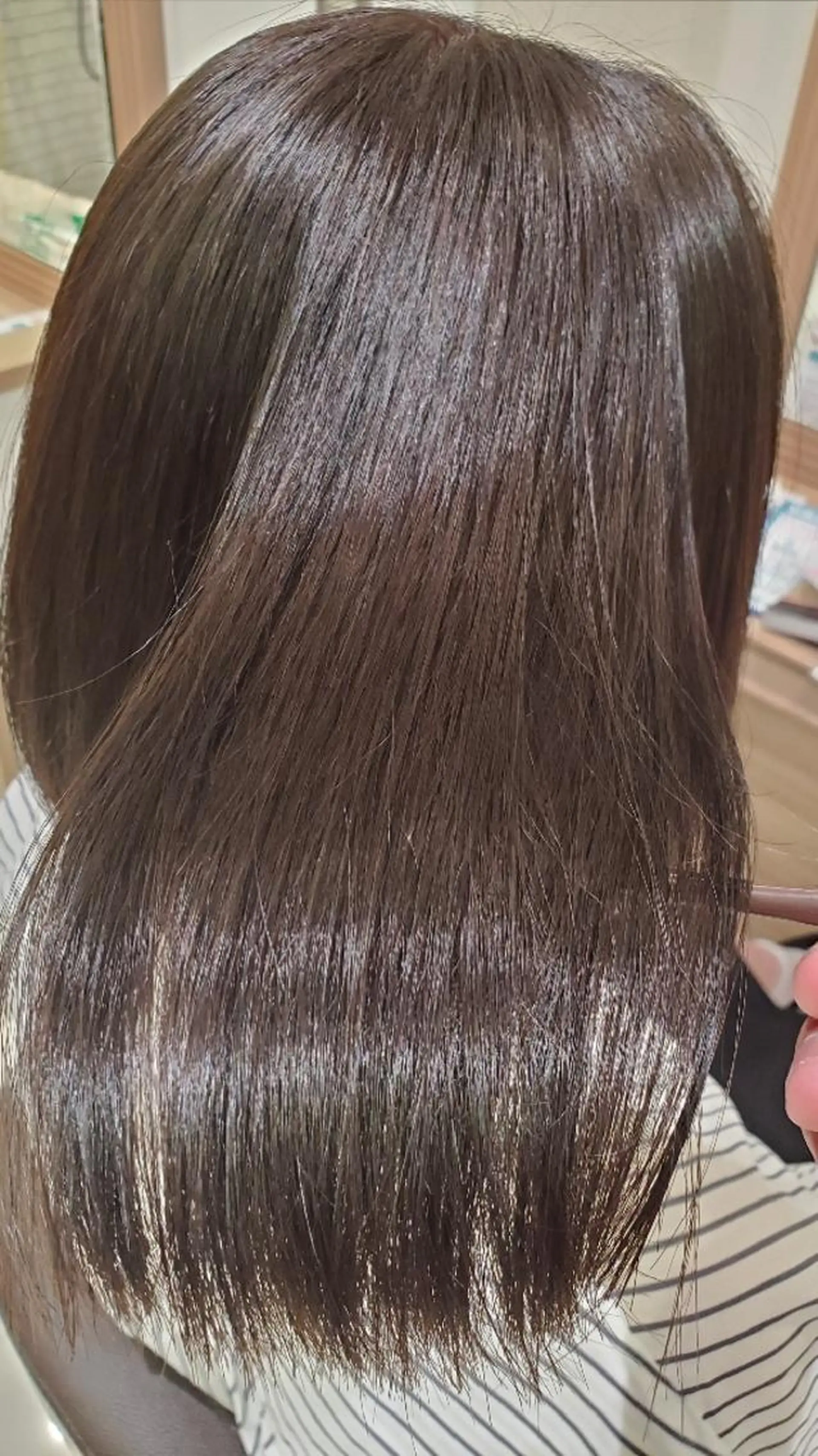 セミロング パーマ 縮毛矯正 中村 和貴のヘアスタイル