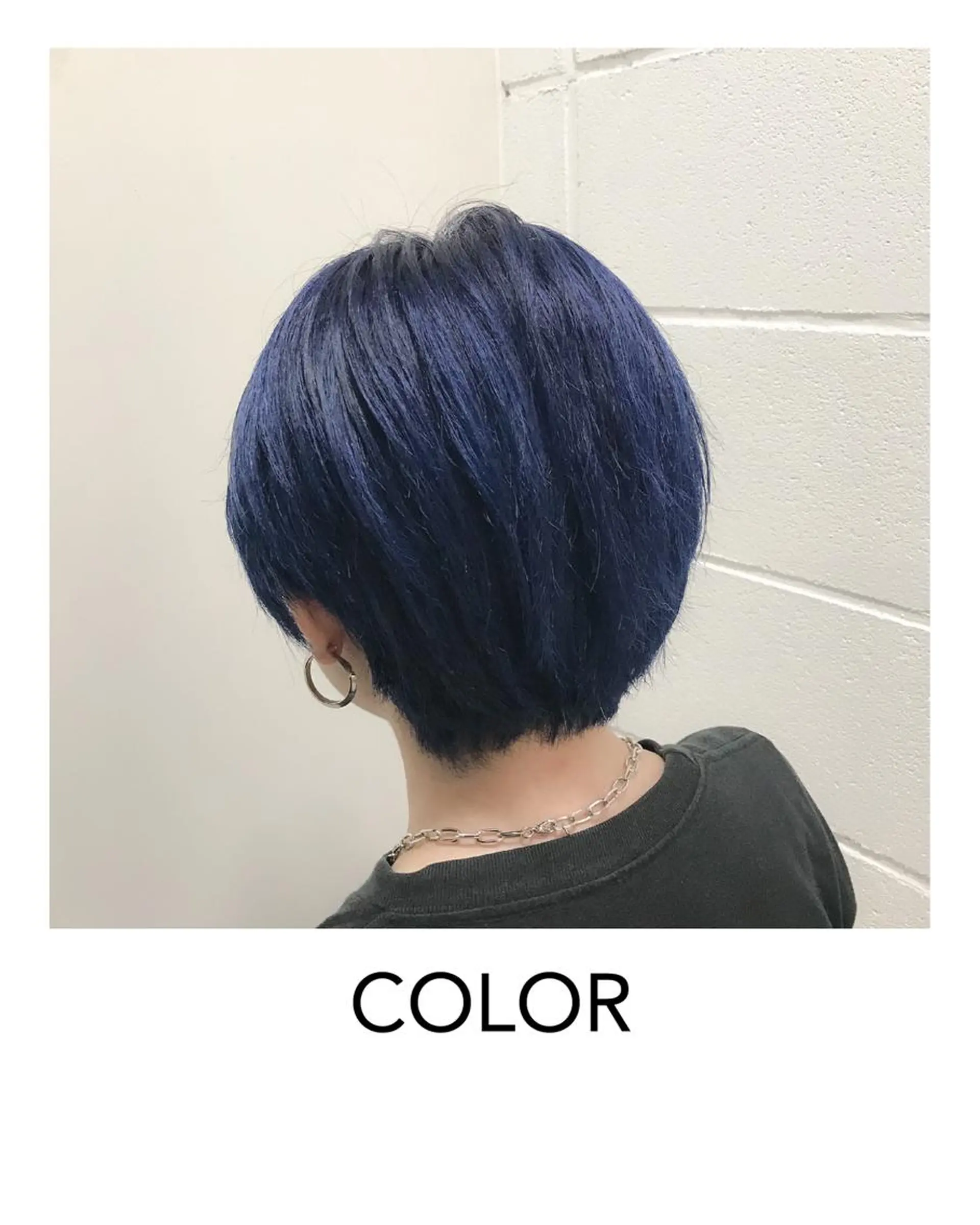 ショート カラー ブルーカラー 特別モデル価格 タカシマイッセイのヘアスタイル