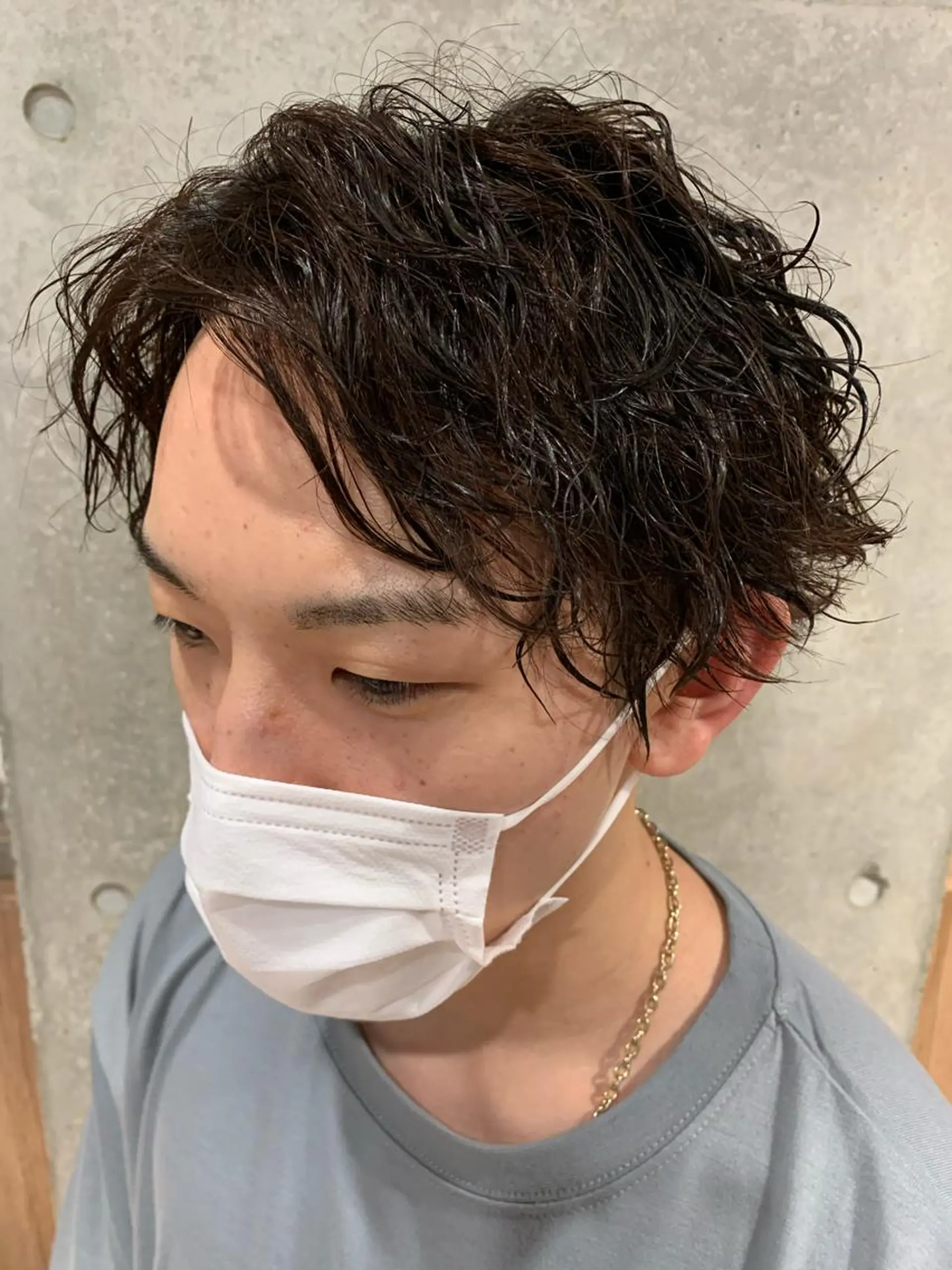 パーマ メンズ カット パーマ Produce with SALON VILLAGE所属・メッシュパーマ職人/ 窪田 優也/ツイスパのヘアスタイル