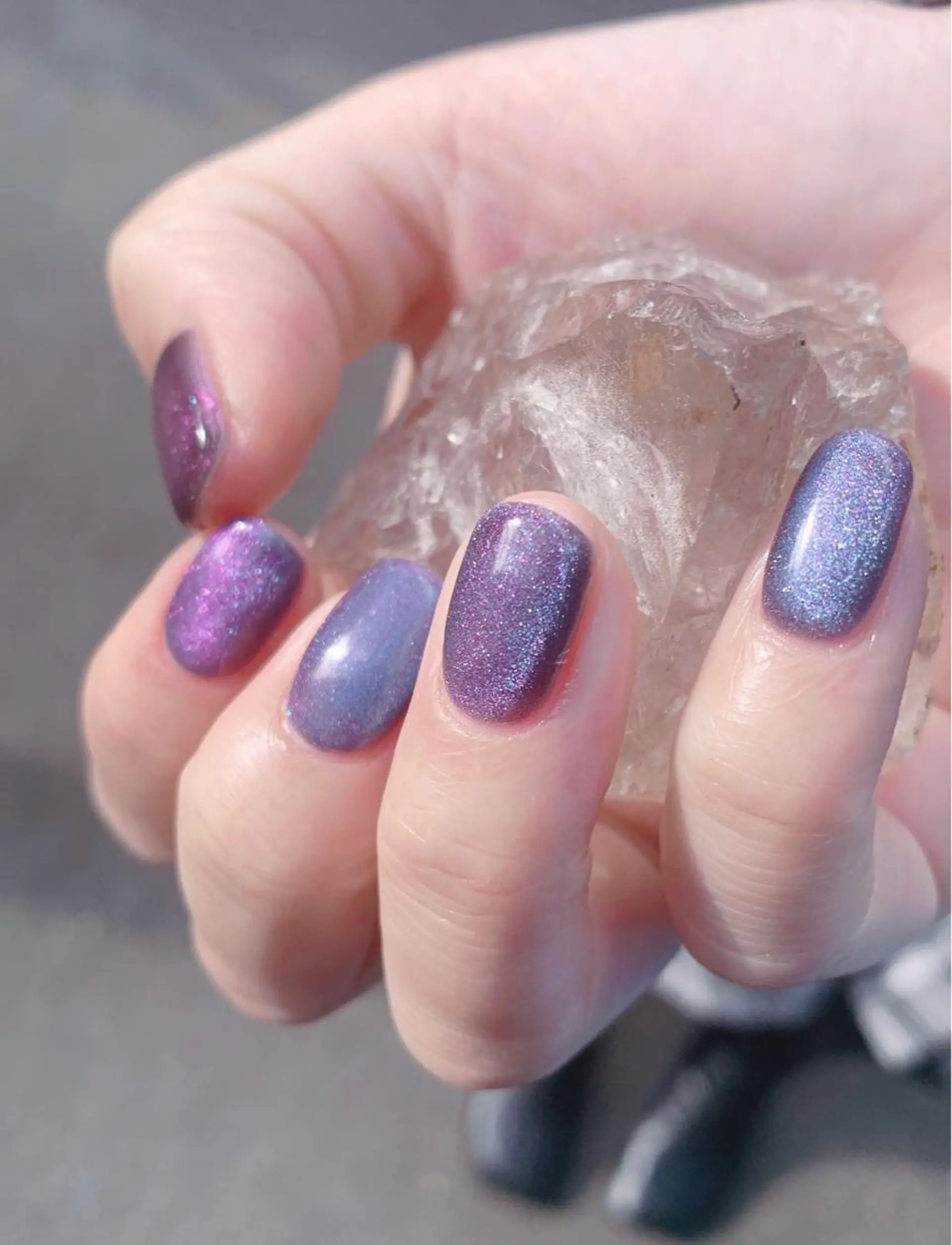 ネイル マグネットネイル ワンカラーネイル ハンドネイル Nail Space Fleuri+のネイルデザイン