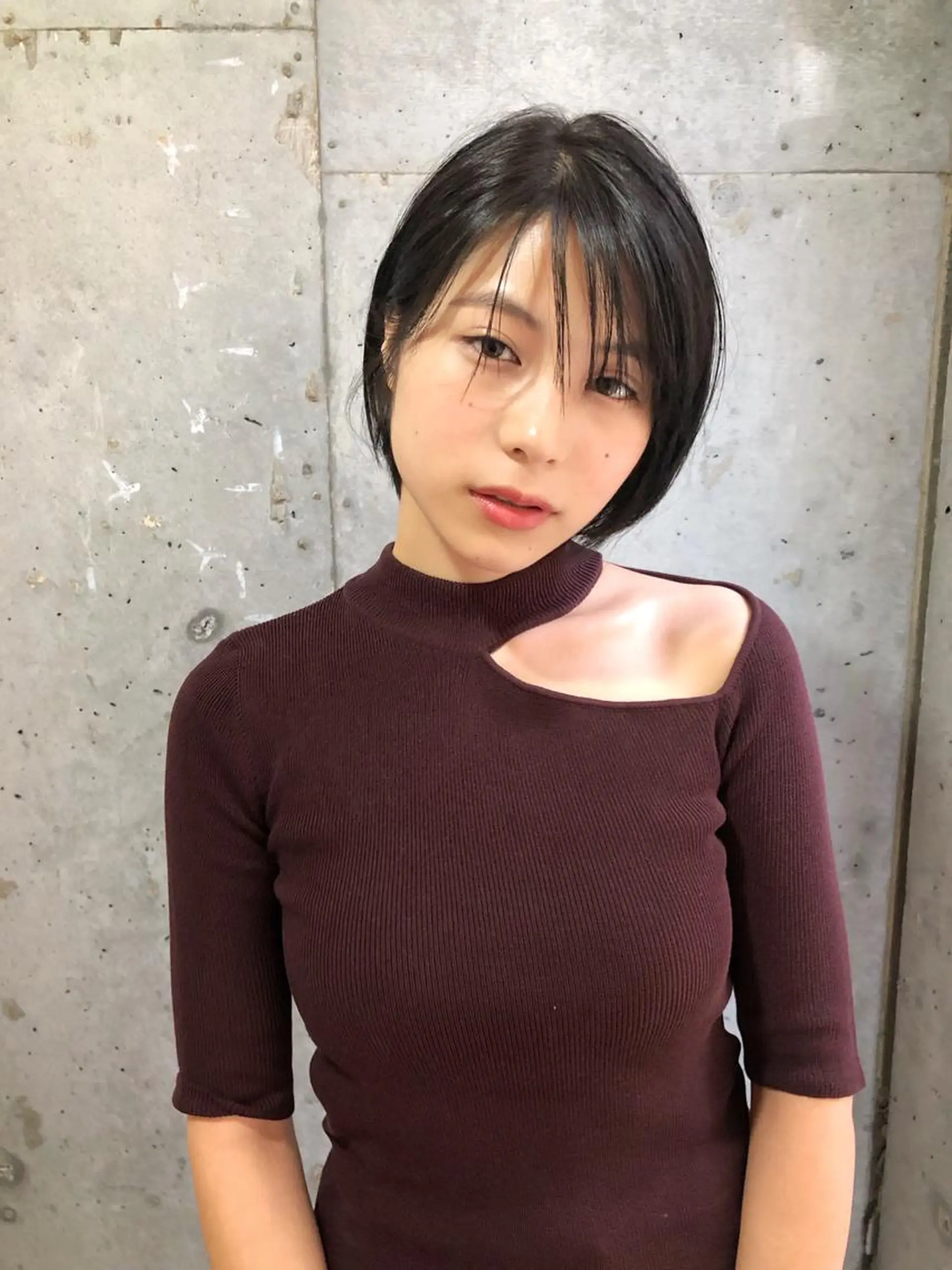 ショート ボブ シースルーバング エクステ指名No.1 【店長】橘田のヘアスタイル