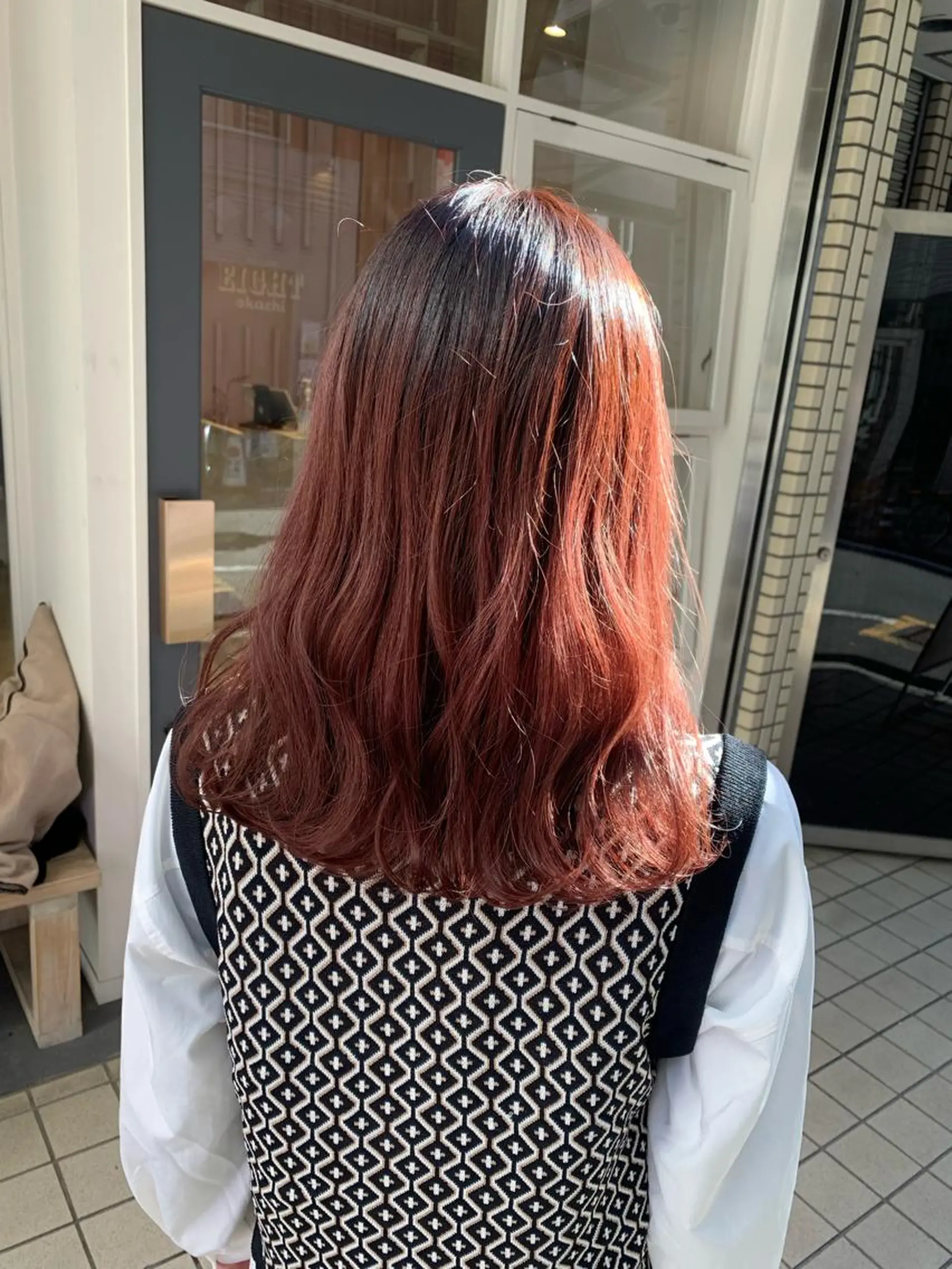 ミディアム カラー 🥀韓国ヘア🥀 宮津真菜のヘアスタイル