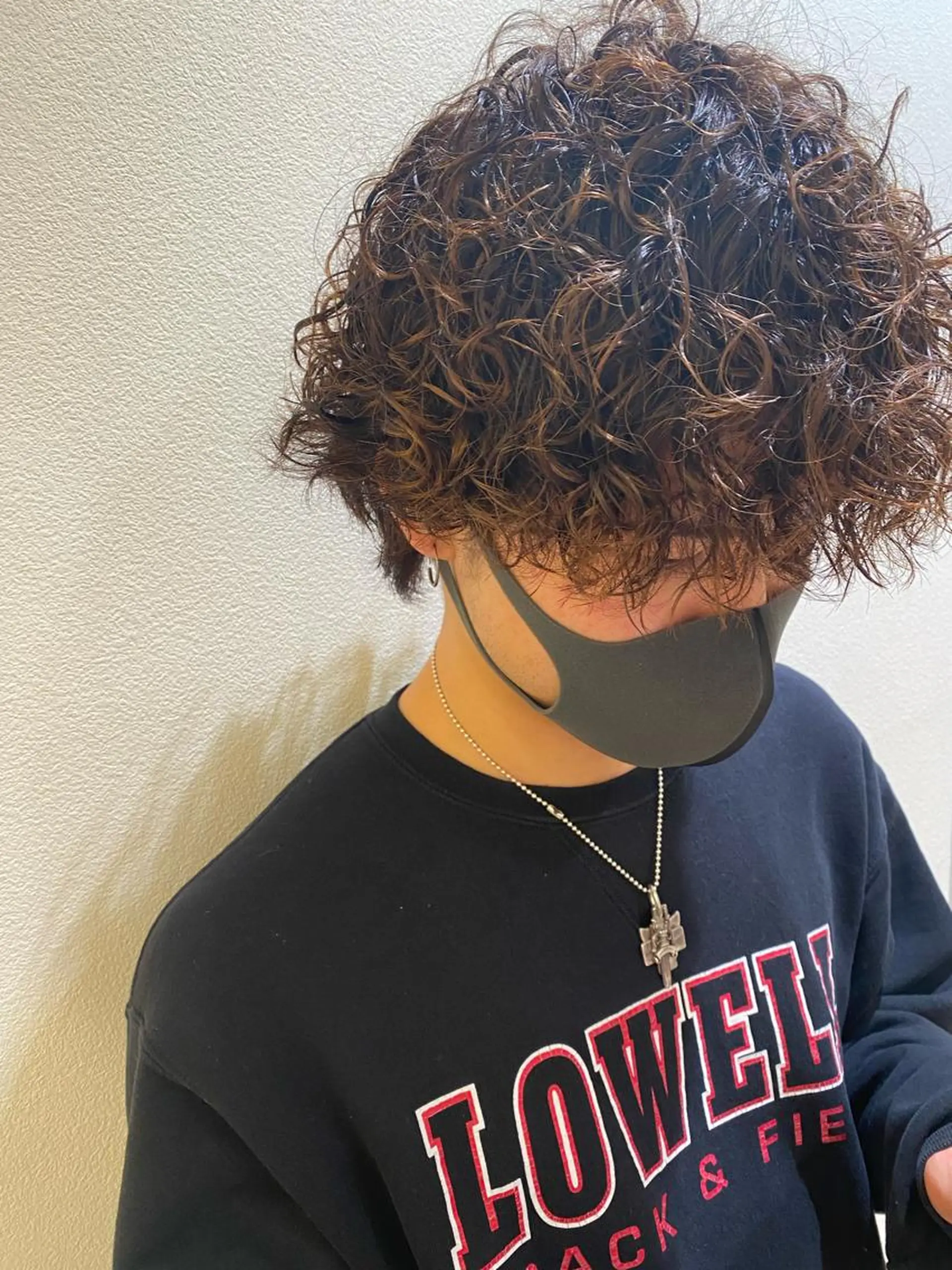 ショート パーマ メンズ 斎藤 彩香のヘアスタイル