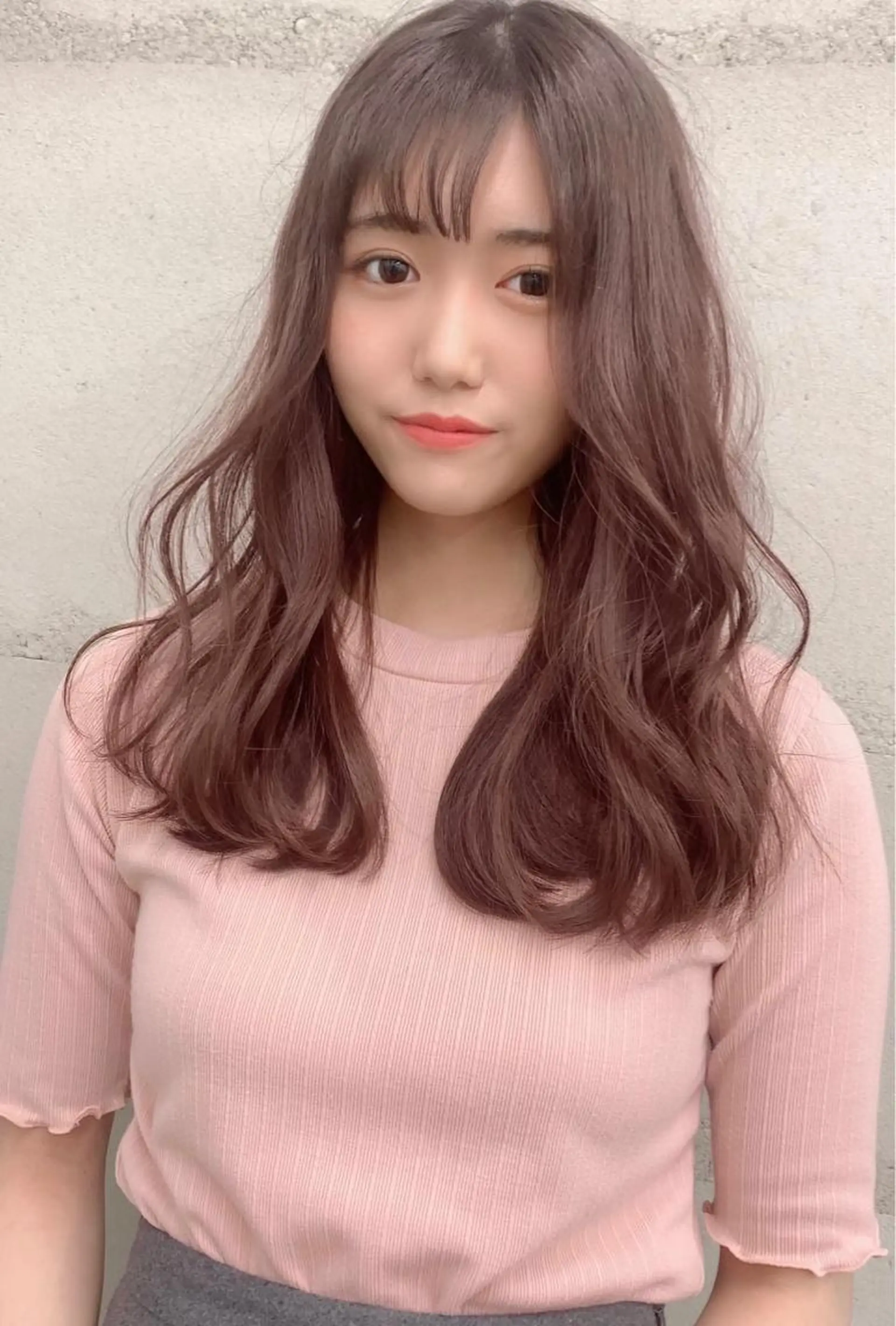 ロング カラー 透明感/オリーブ/ グレージュ/YUKAのヘアスタイル